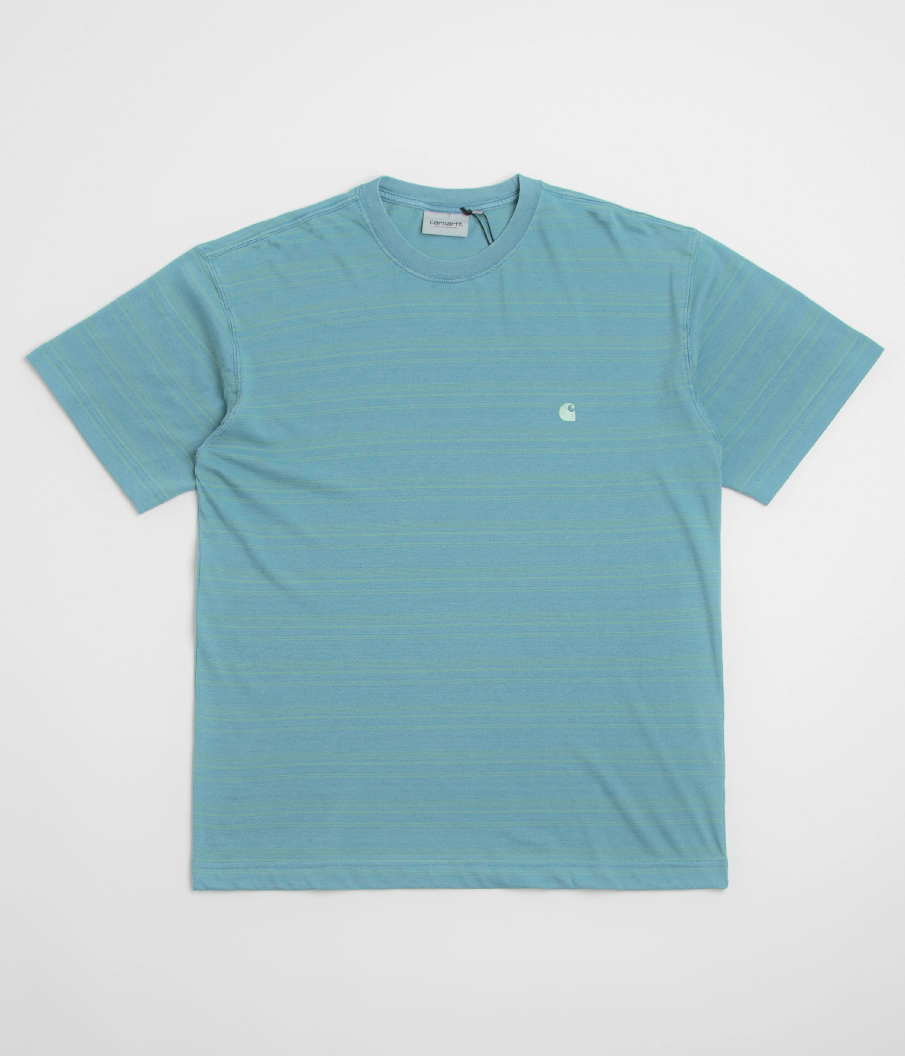 timeless Carhartt Brodine T-Shirt - Brodine Stripe / Saguaro