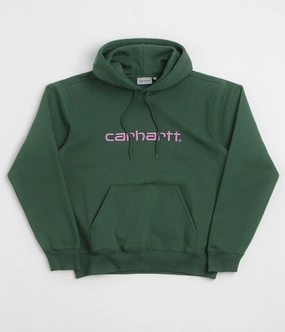 Beach Walk Generous Hood Space Carhartt Carhartt Hoodie - Sycamore Tree / Phlox