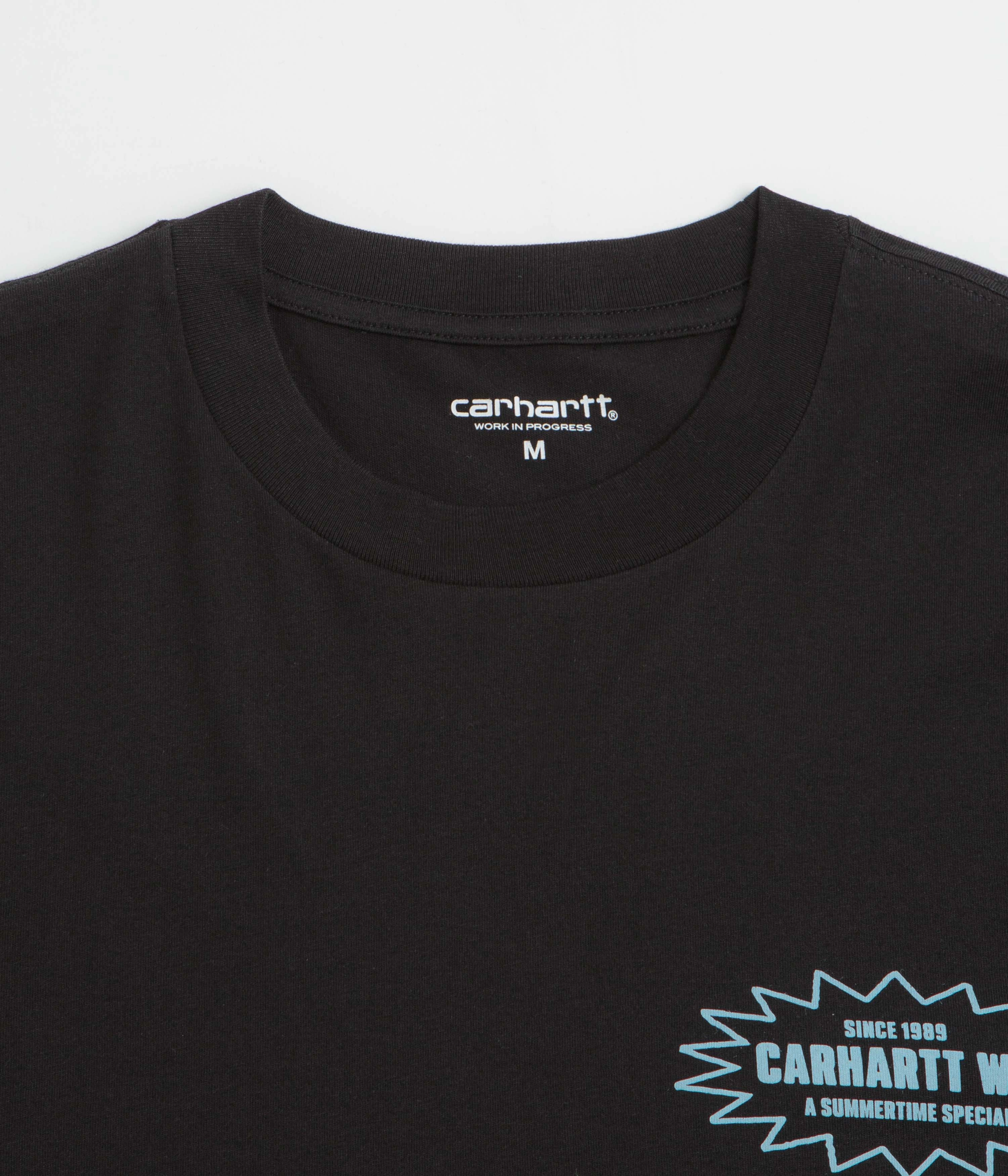Carhartt Catalogue T-Shirt - Black / Bluebird Simple Fashion