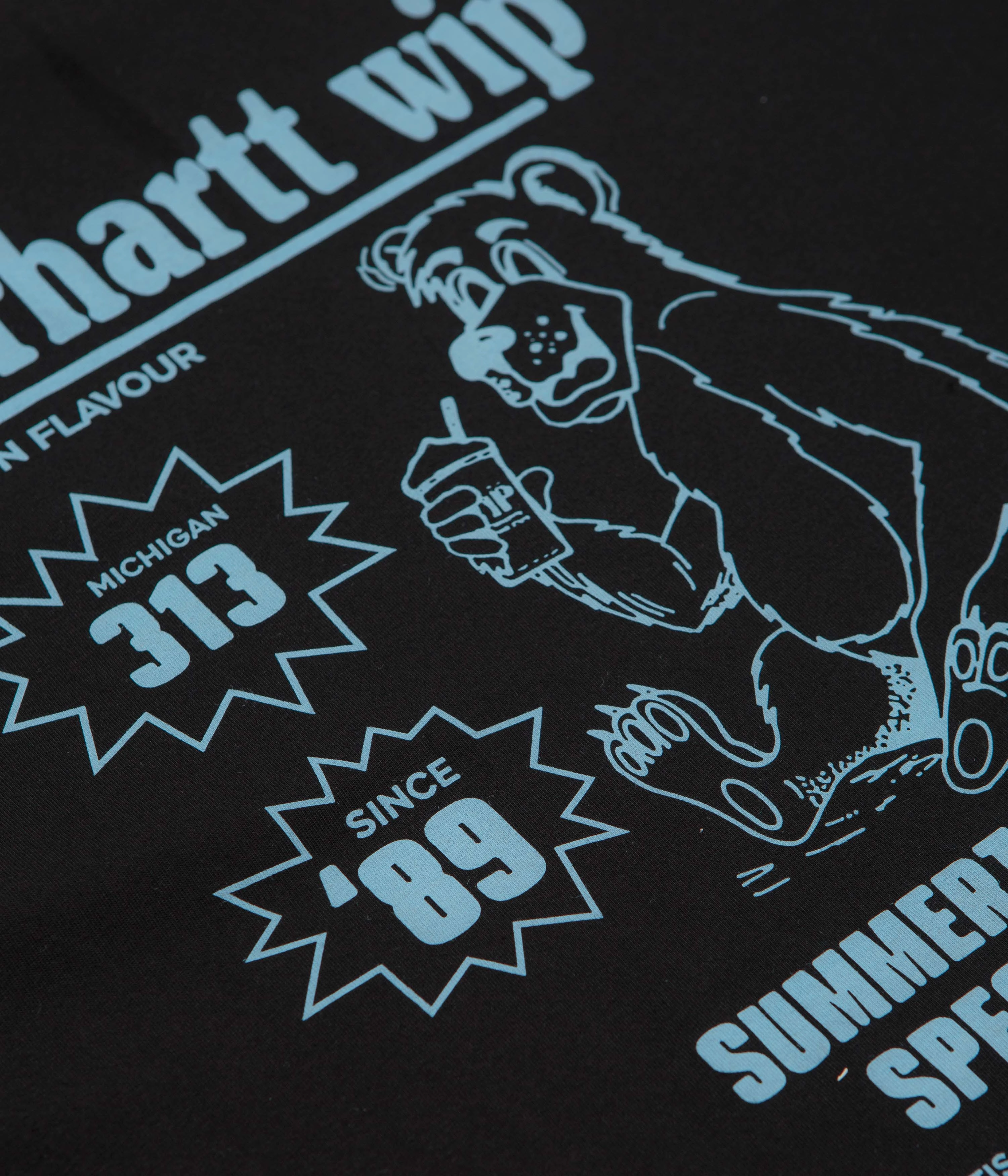 Prom Comfortable Layering Carhartt Catalogue T-Shirt - Black / Bluebird