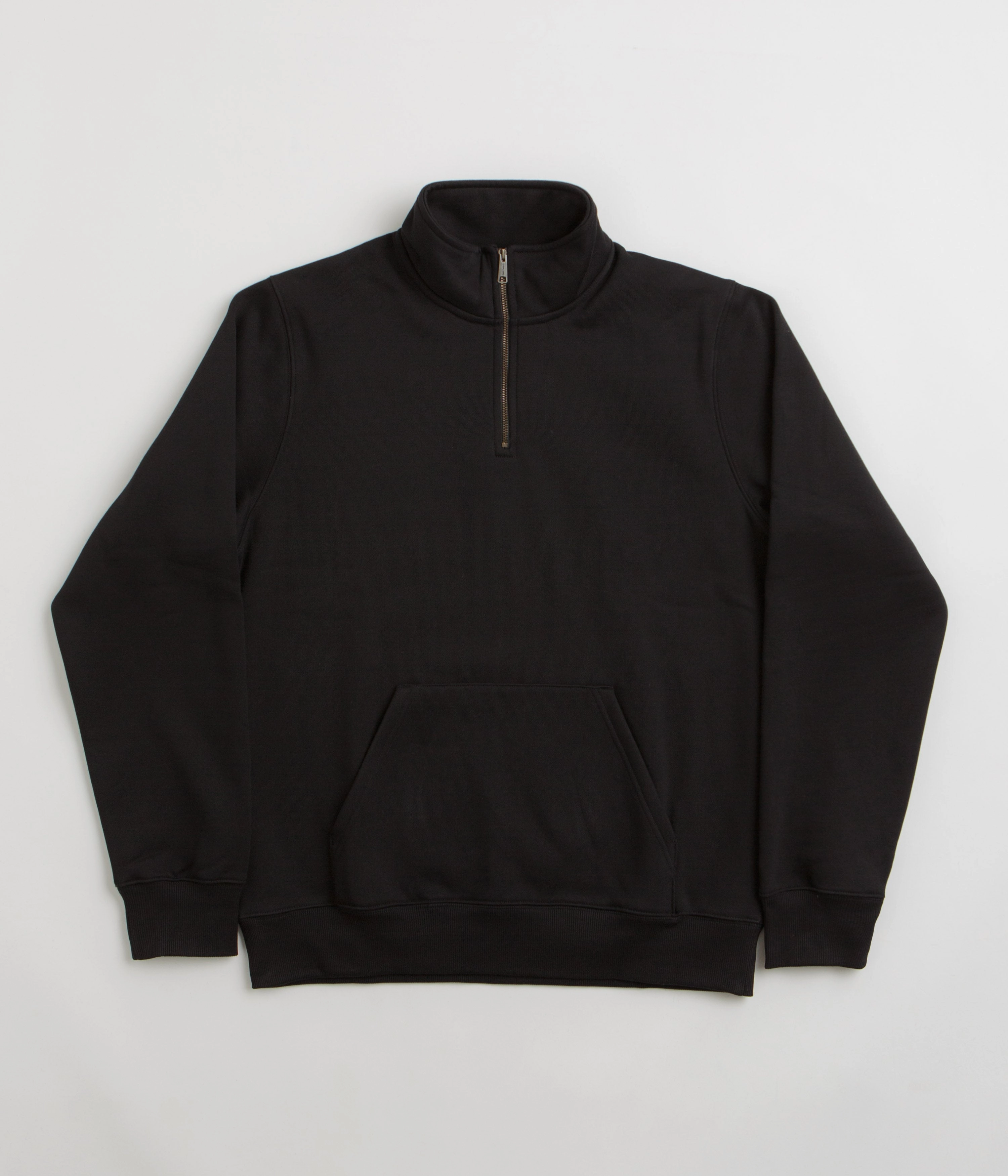Carhartt Chase Zip Neck Sweatshirt - Black / Gold Fashionable Comfortable