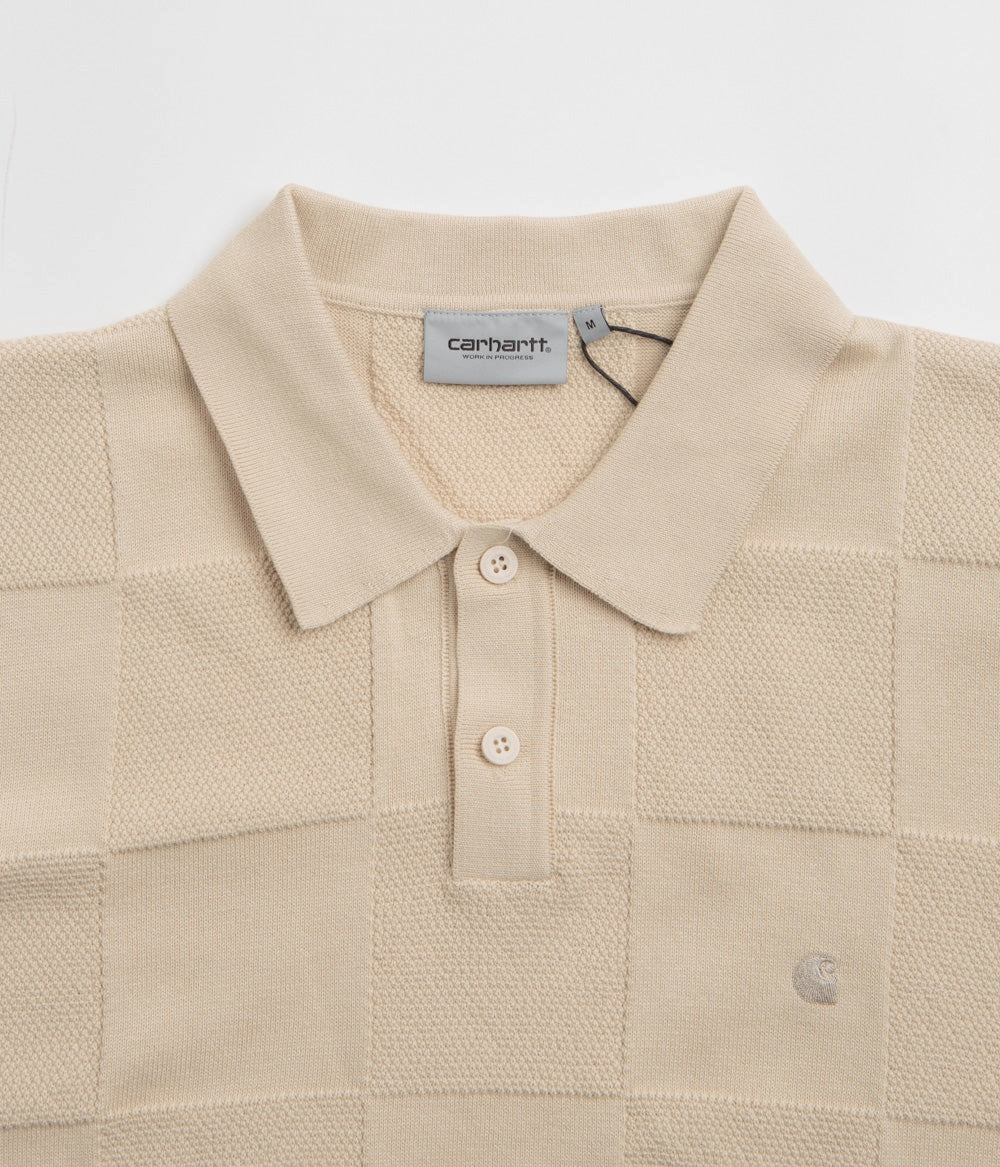 Party outfit Ergonomic Sleeve Cut Carhartt Checker Polo Shirt - Fleur De Sel