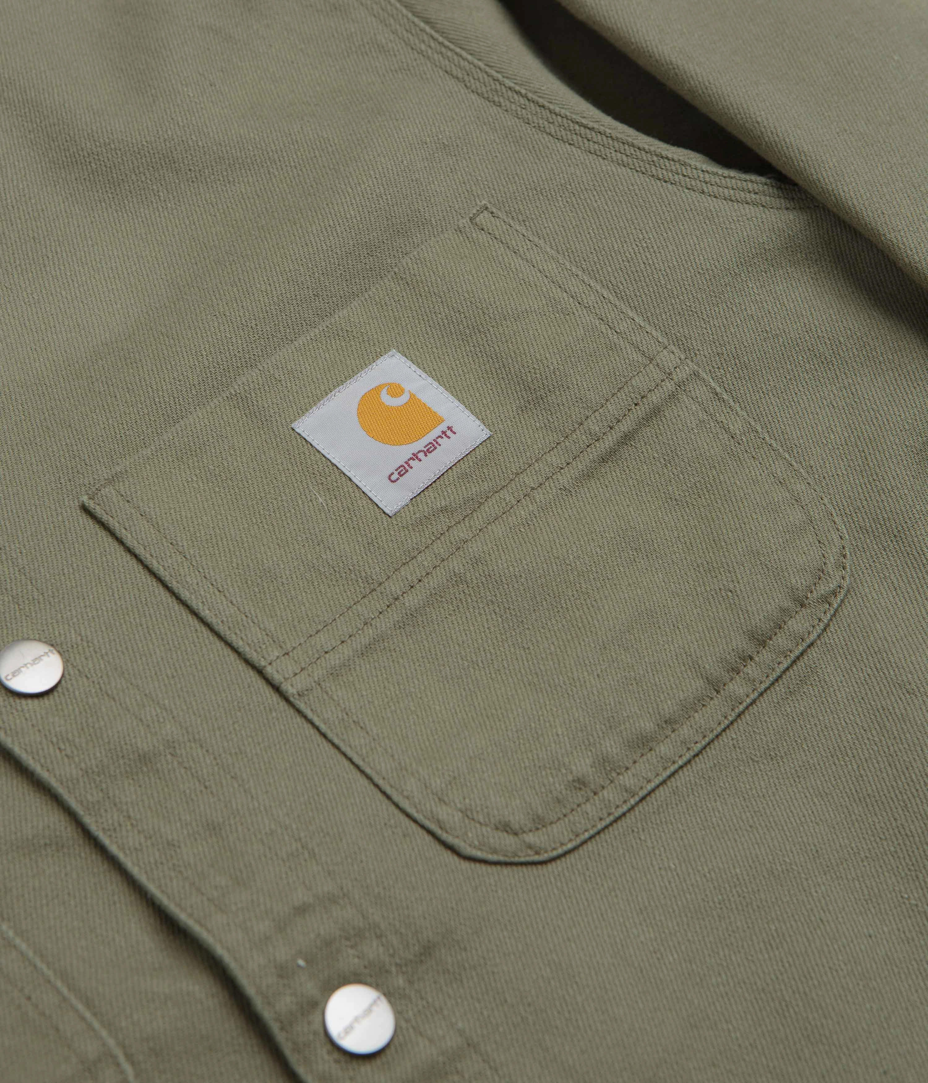 Carhartt Crawford Shirt Jacket - Dollar Green InsulatedLayer PreShrunk Cotton Blend