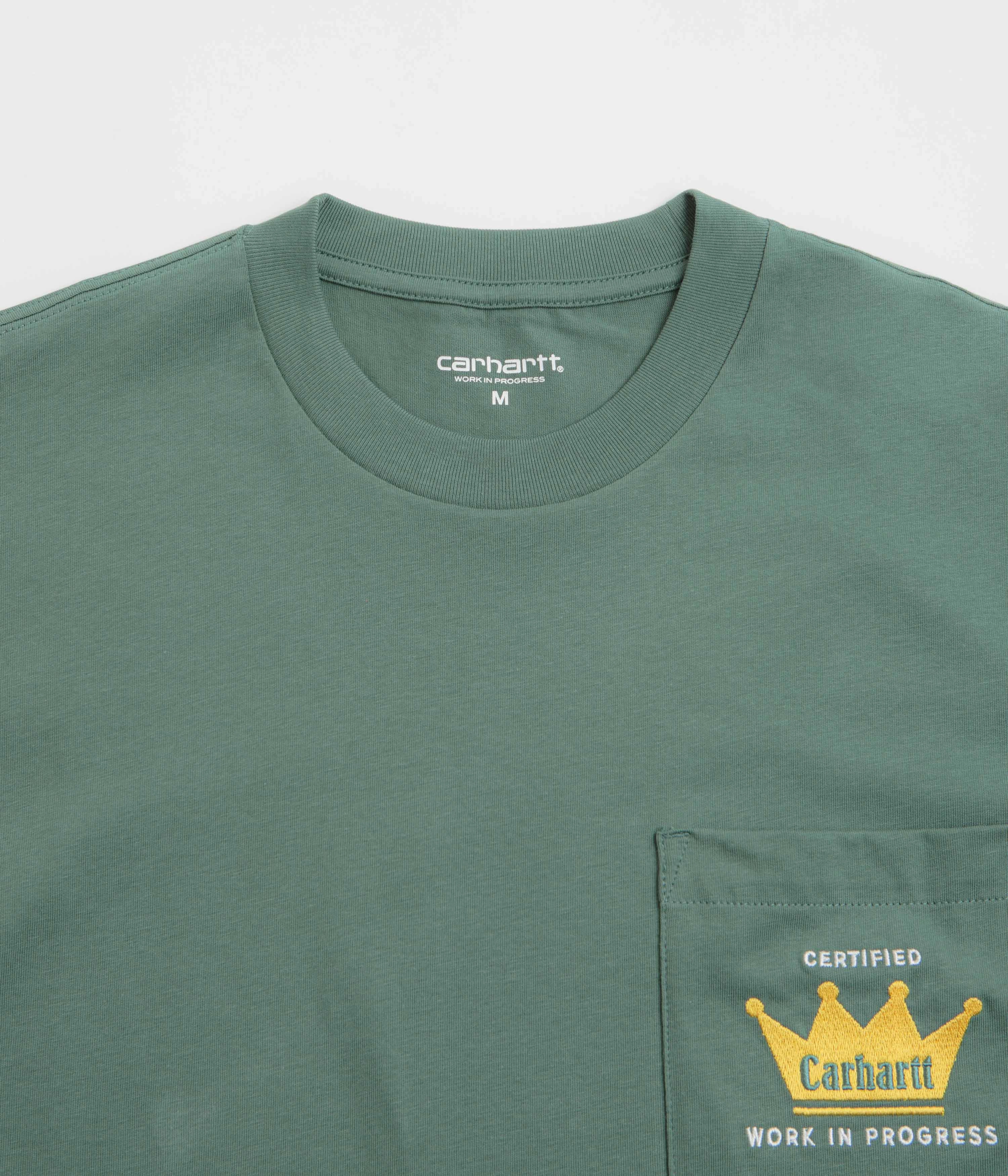 Carhartt Crown Pocket T-Shirt - Silver Pine Lightweight Look Modern Simplicity