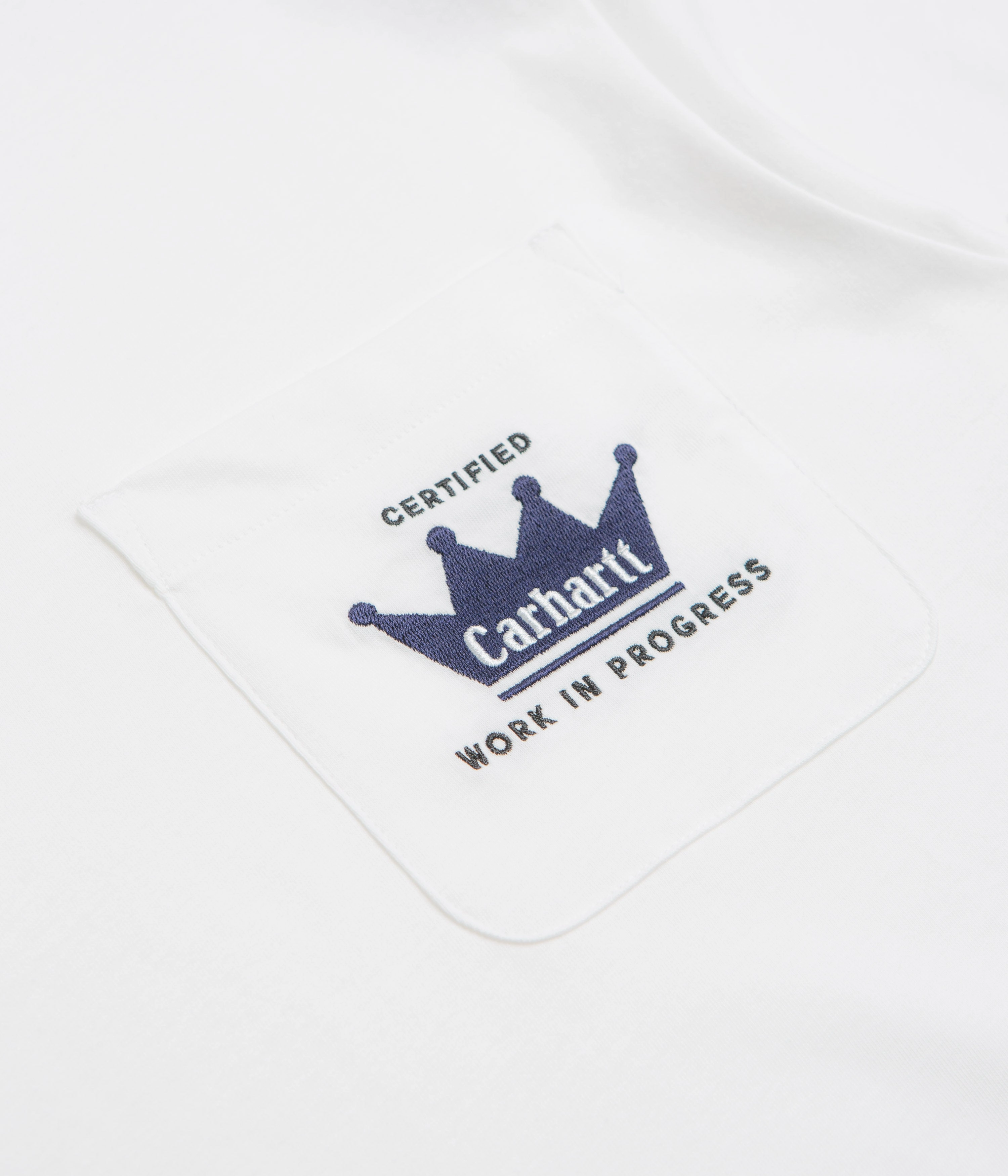 Versatile Look Perfect Layering Carhartt Crown Pocket T-Shirt - White