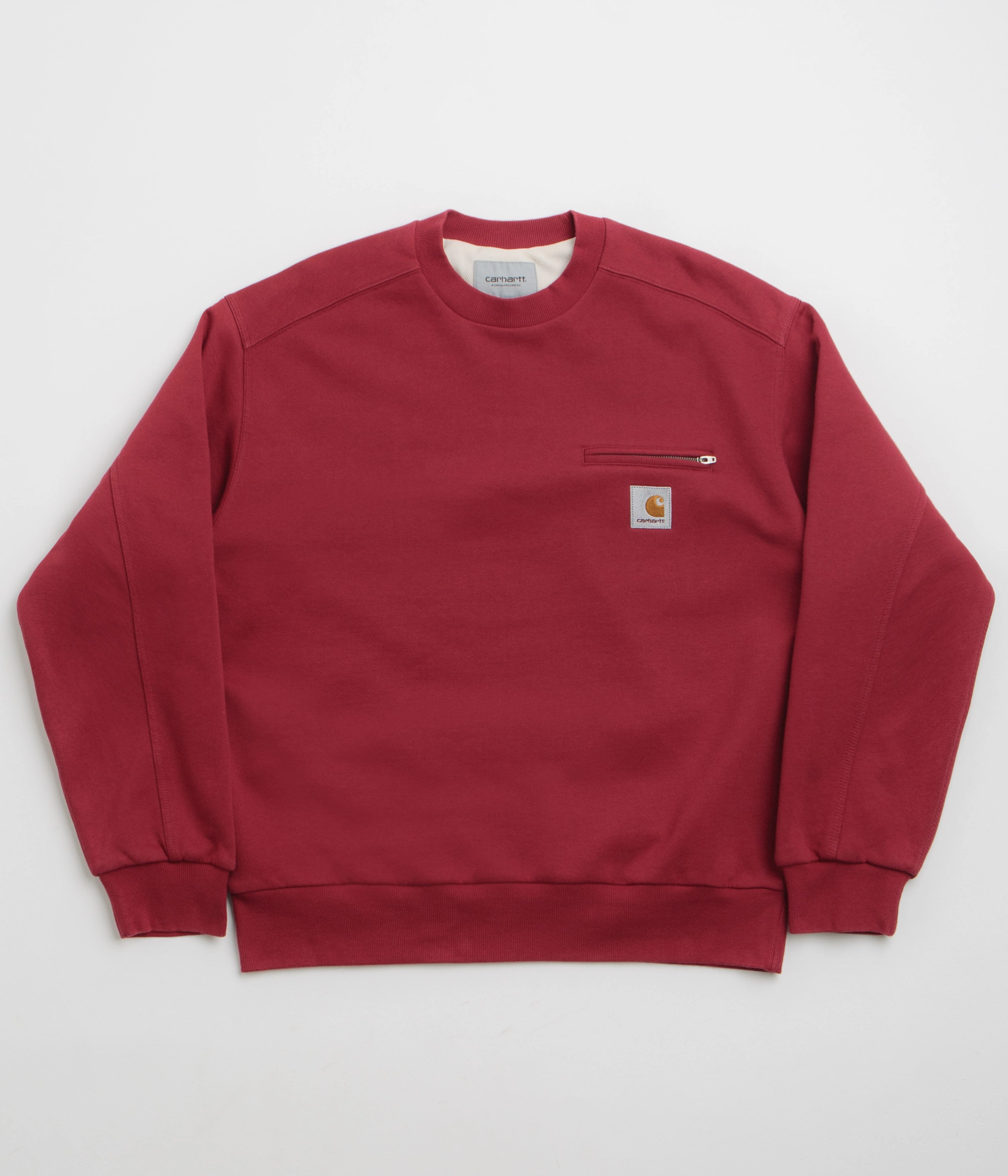 Relaxed Style product glove protection Carhartt Detroit Crewneck Sweatshirt - Scarlet
