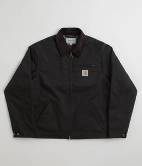 Carhartt Detroit Jacket - Black / Black Rigid Hook and loop fasteners