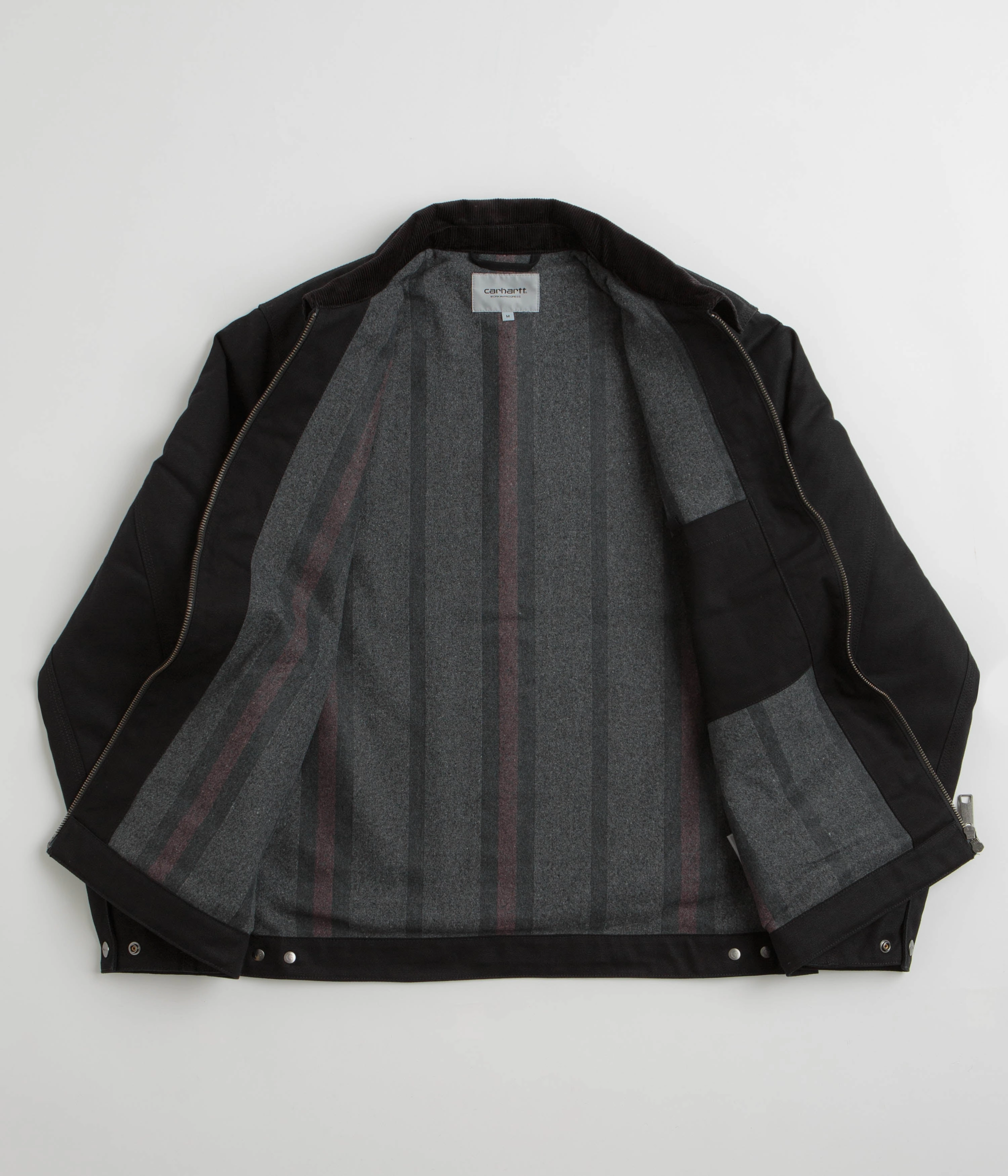 Expandable Sleeve Cuffs neutral - colored Carhartt Detroit Jacket - Black / Black Rigid