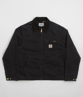 Carhartt Detroit Jacket - Black / Black Stone Canvas Launch Dream