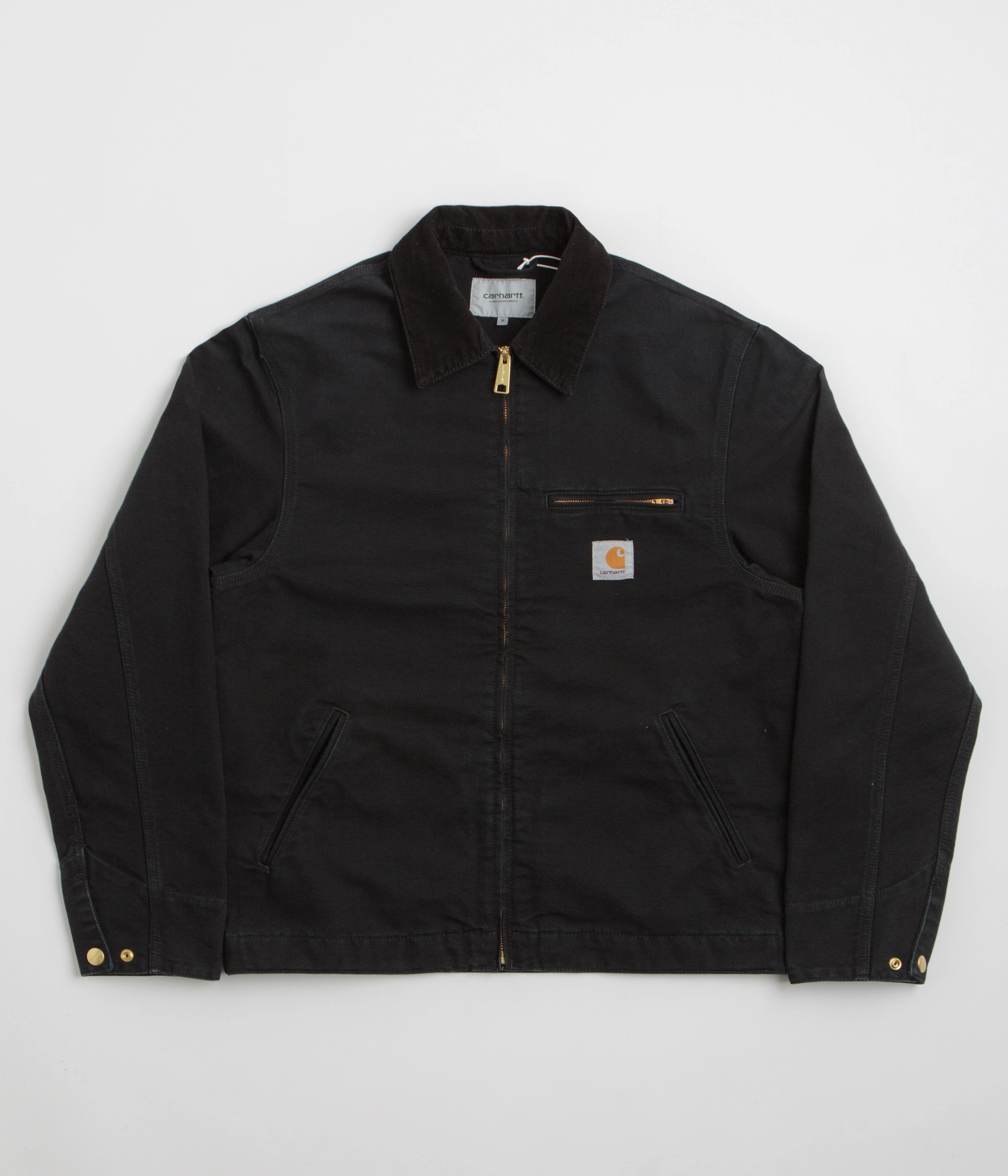 Carhartt Detroit Jacket - Black / Black Stone Canvas Launch Dream