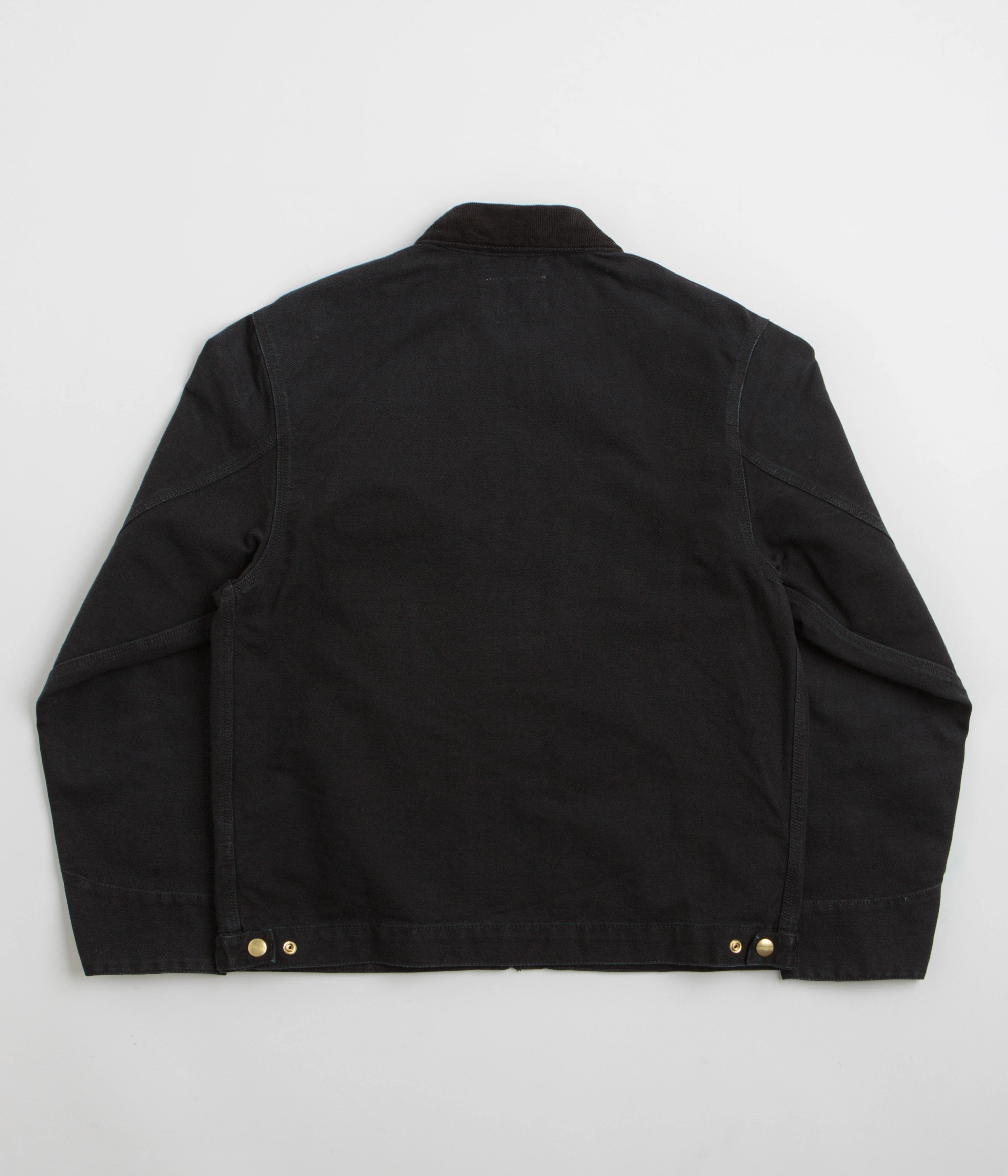 Eco - friendly Ergonomic Shoulder Design Carhartt Detroit Jacket - Black / Black Stone Canvas