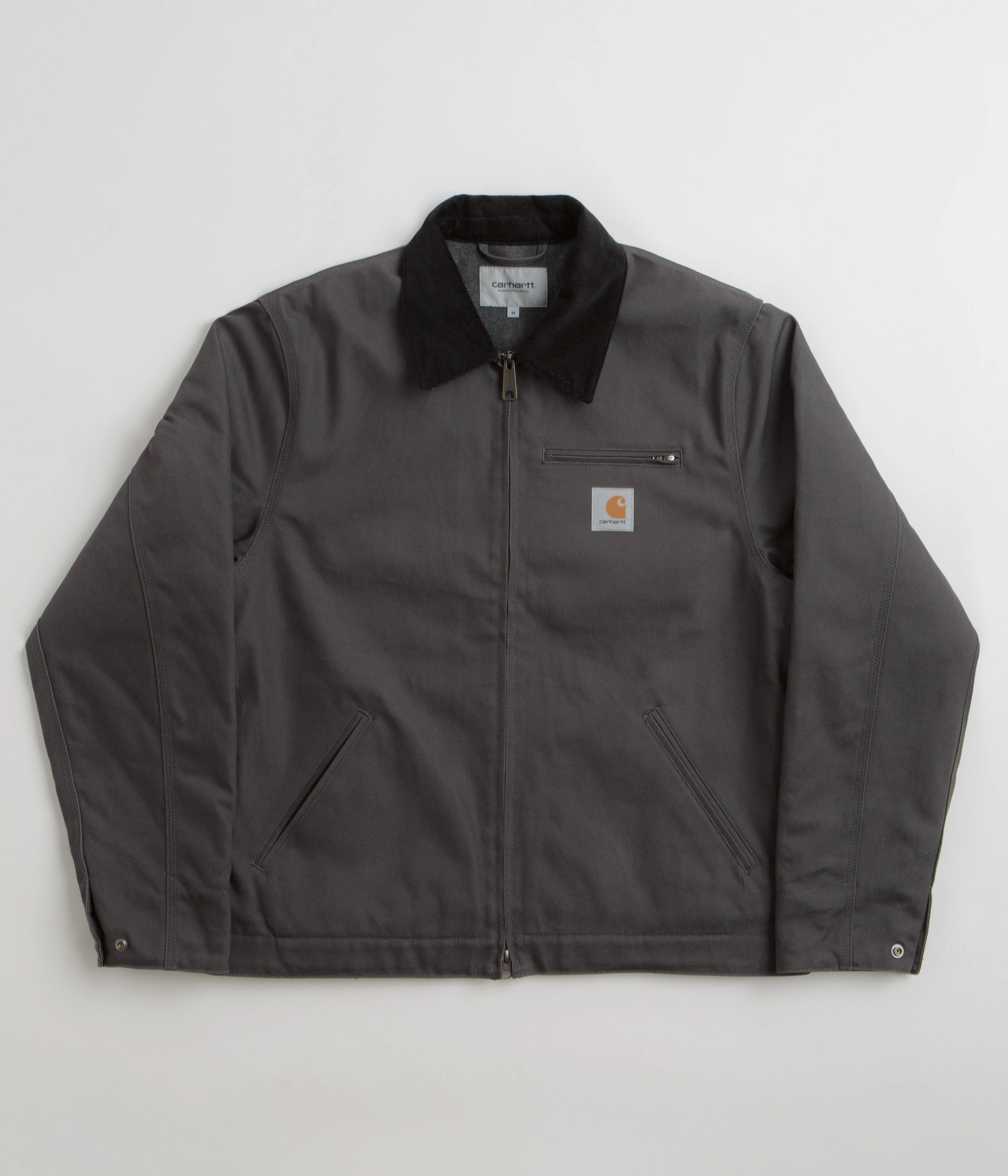 Core Fit Carhartt Detroit Jacket - Graphite / Black Rigid