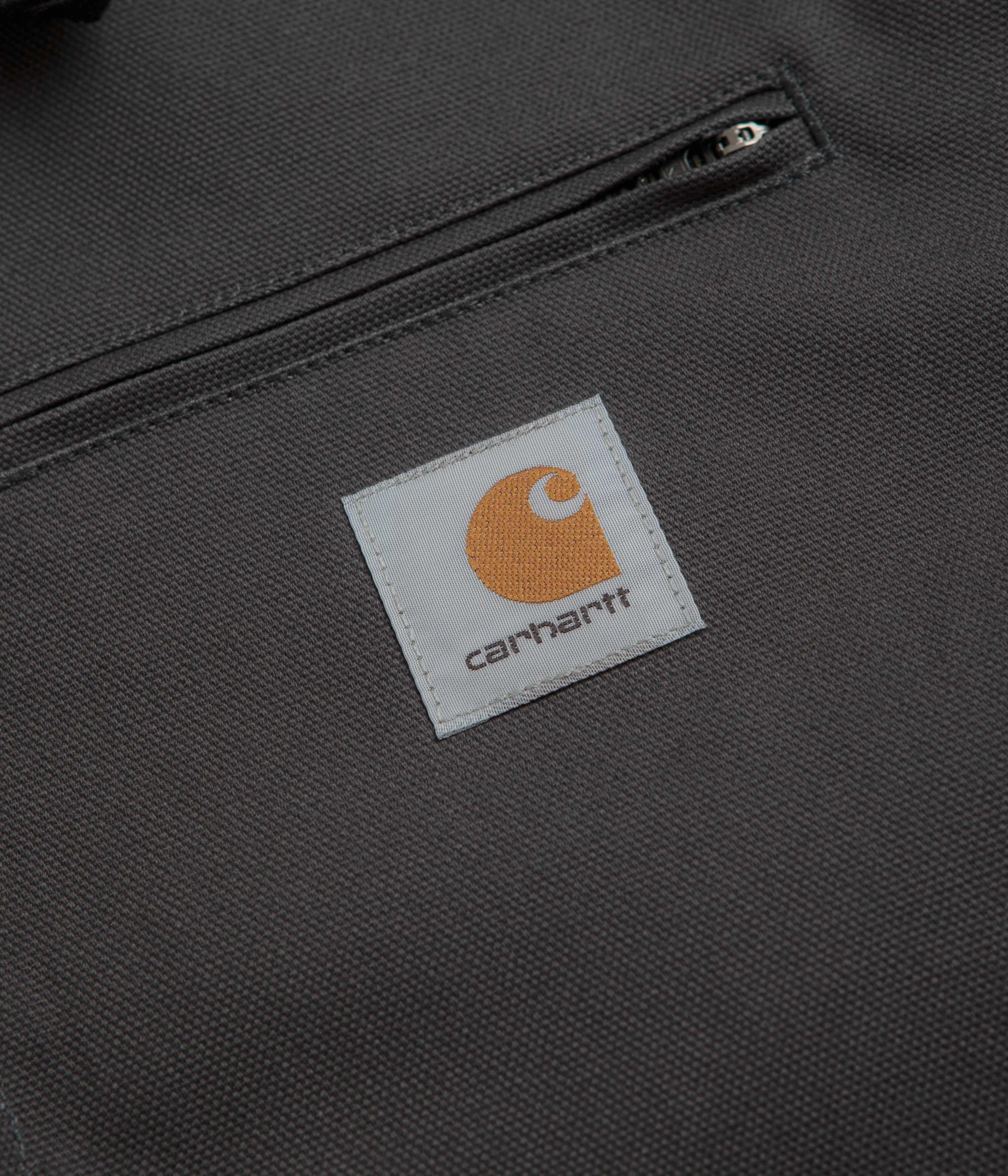 Carhartt Detroit Jacket - Graphite / Black Rigid Barrier Seam Construction