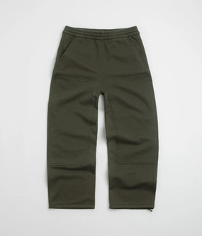 Carhartt Double Knee Sweatpants - Olive Chilly Day Ready Relaxed Style