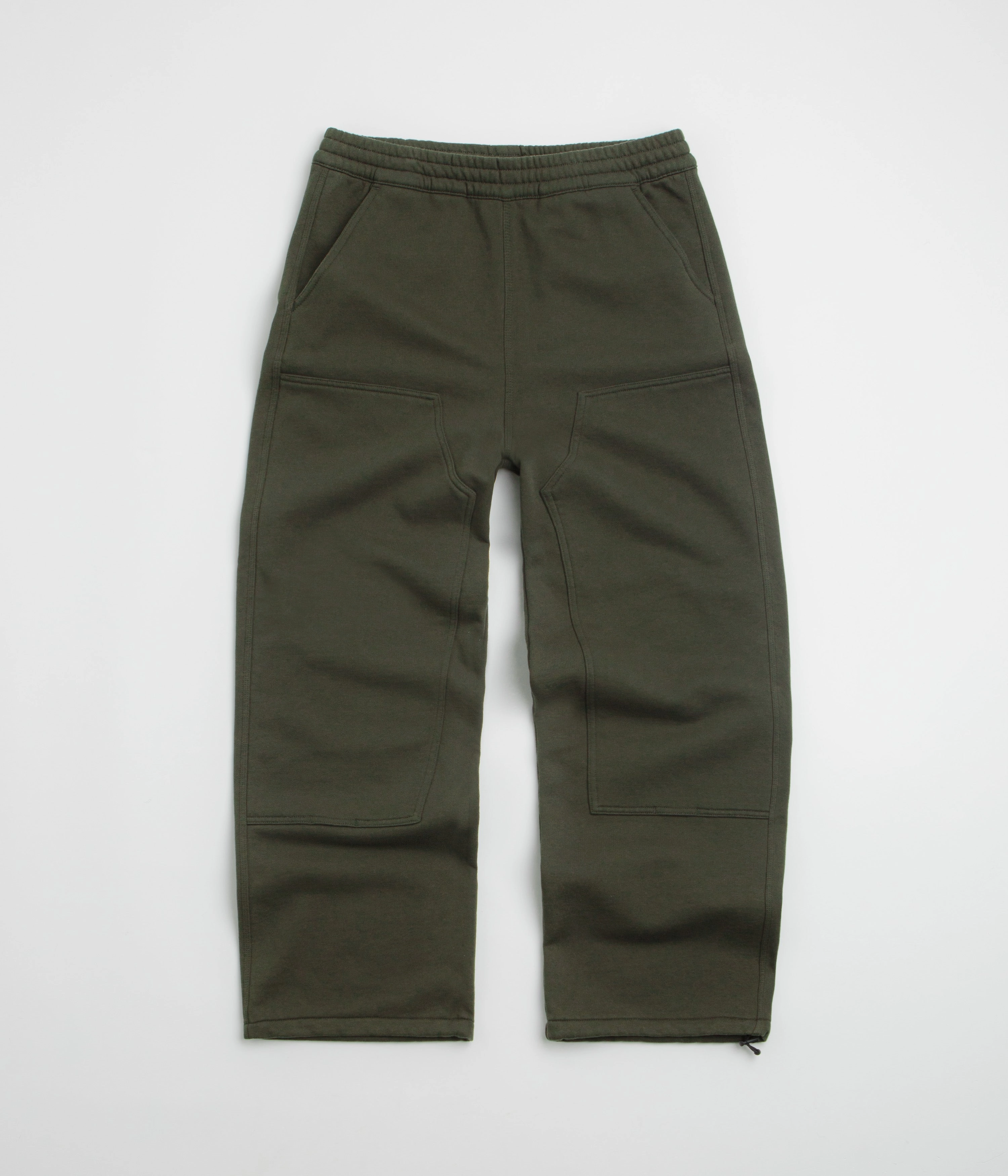 Carhartt Double Knee Sweatpants - Olive Chilly Day Ready Relaxed Style