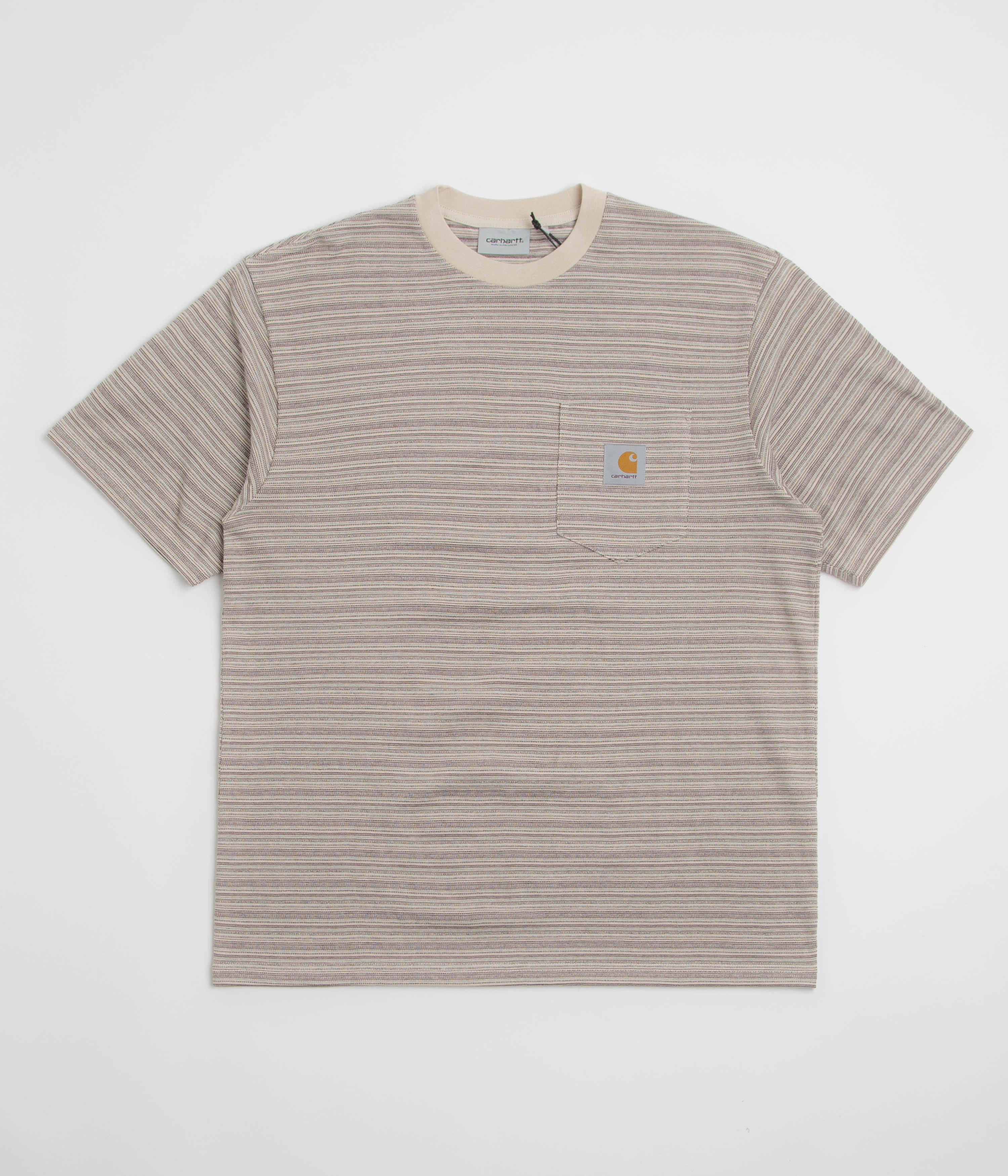 Cozy Feeling Carhartt Gellar Pocket T-Shirt - Gellar Stripe / Wax