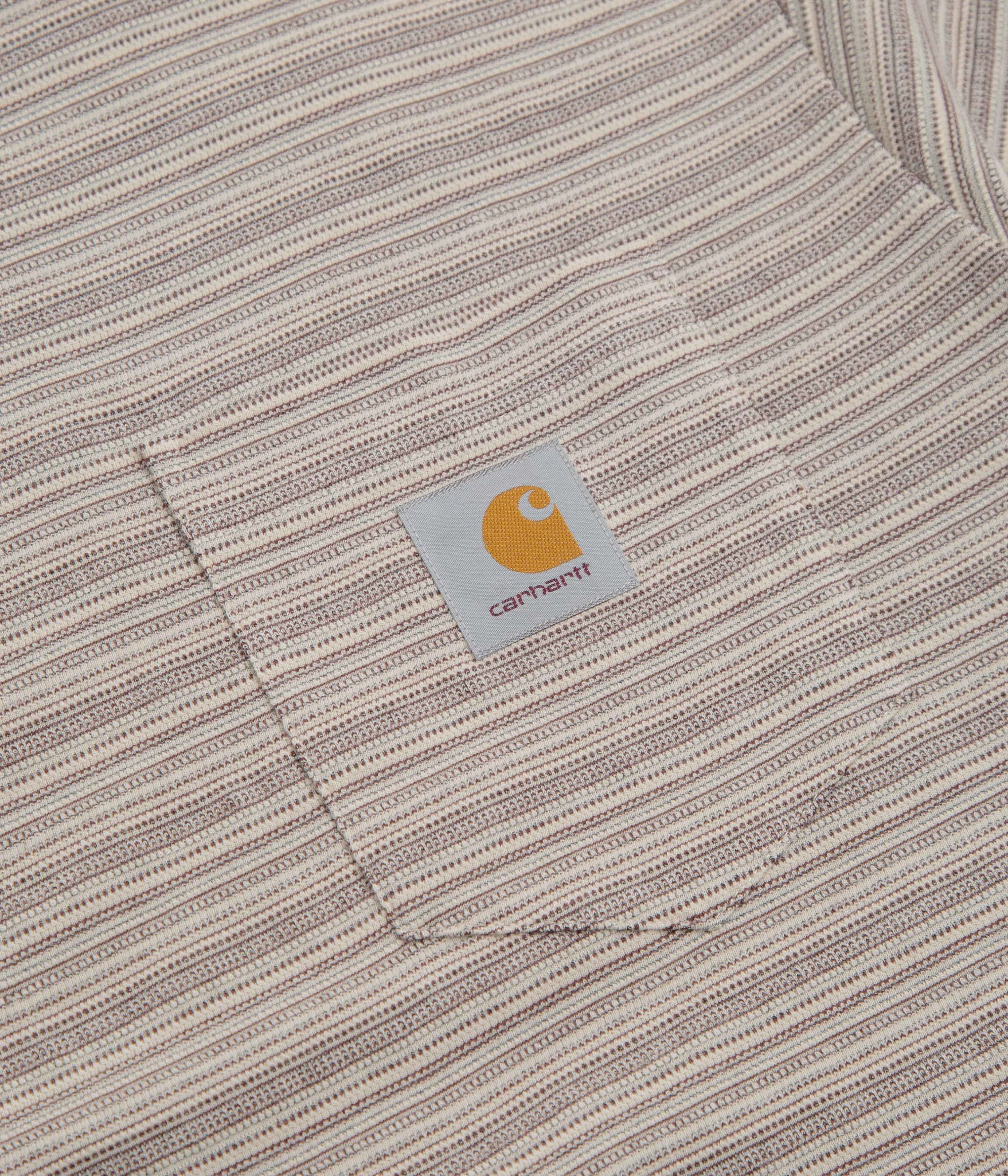 Durable Knitwear Bold Comfort Carhartt Gellar Pocket T-Shirt - Gellar Stripe / Wax