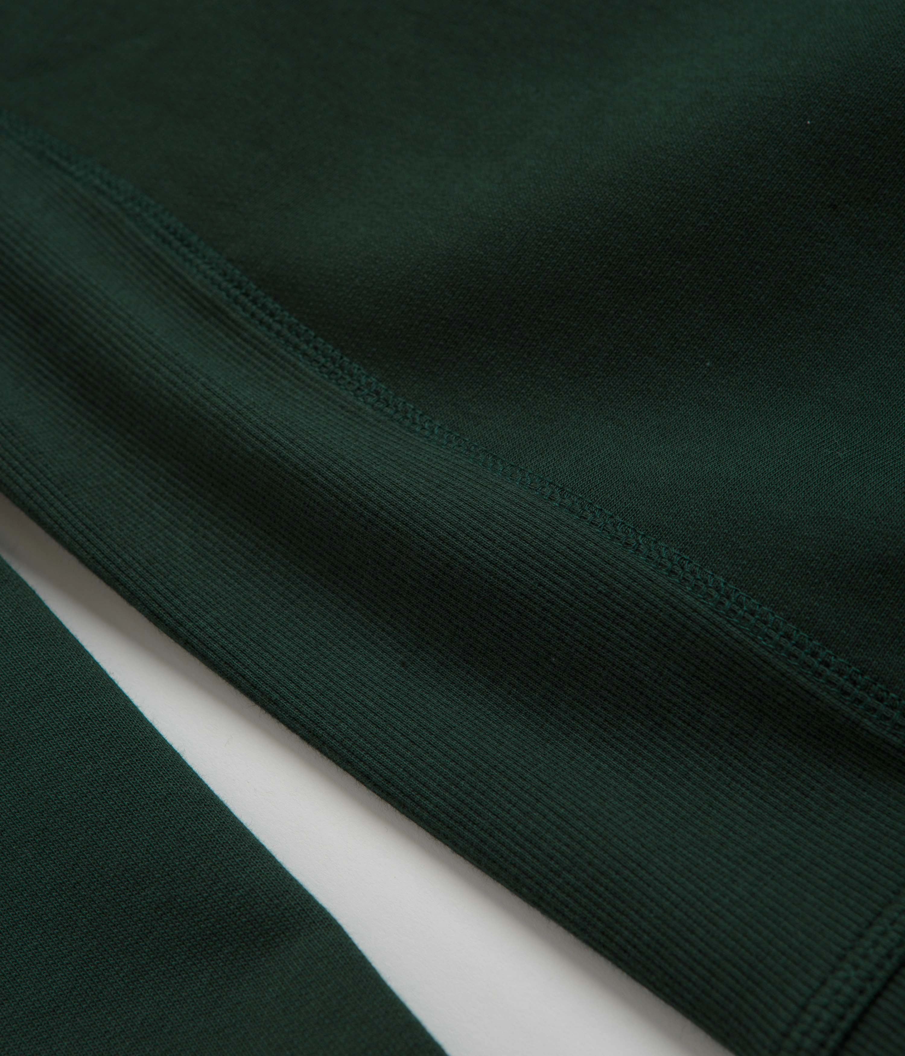 Front Pocket Carhartt Half Zip American Script Sweatshirt - Conifer