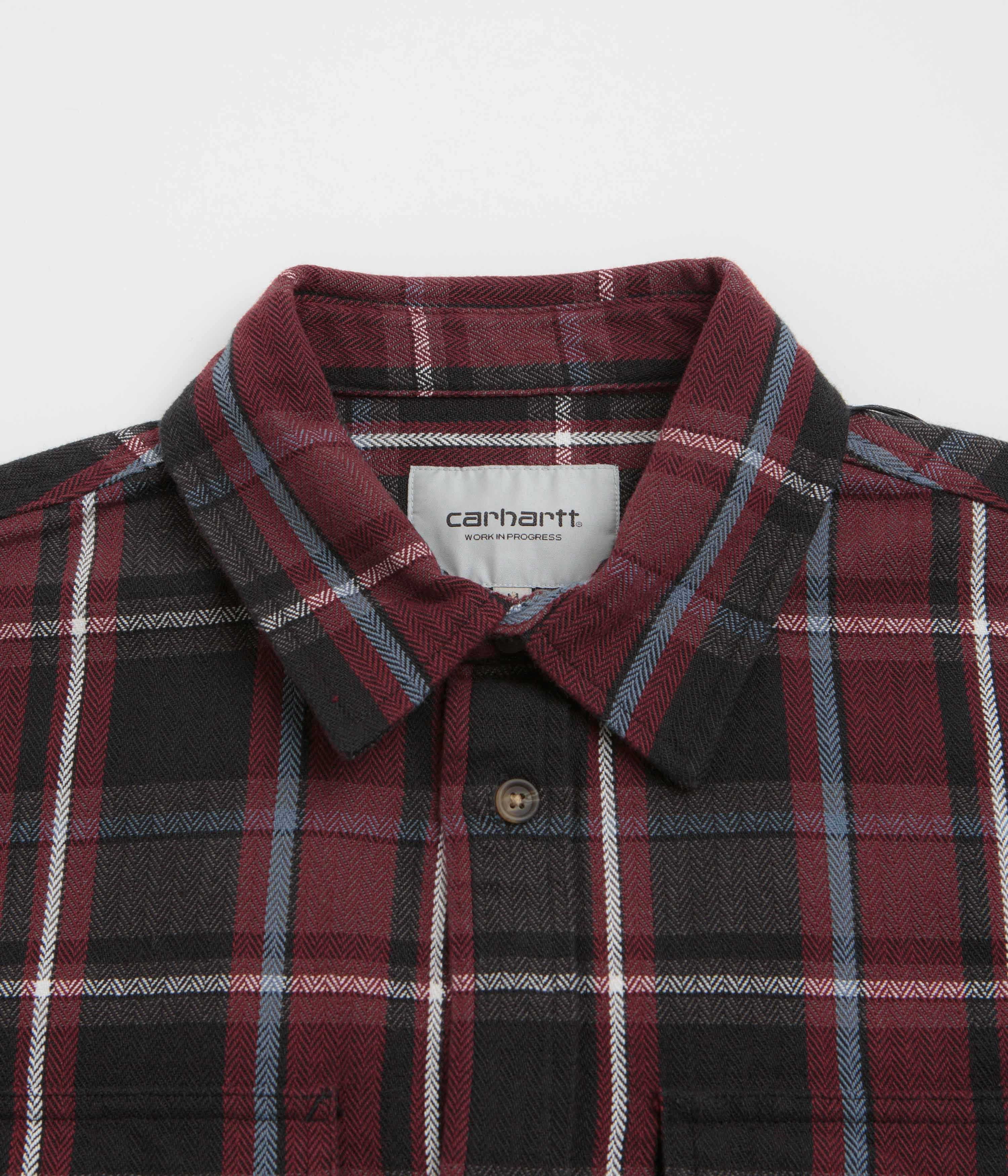 Carhartt Hobart Shirt - Hobart Check / Black Non Iron Fabric Athletic Cut