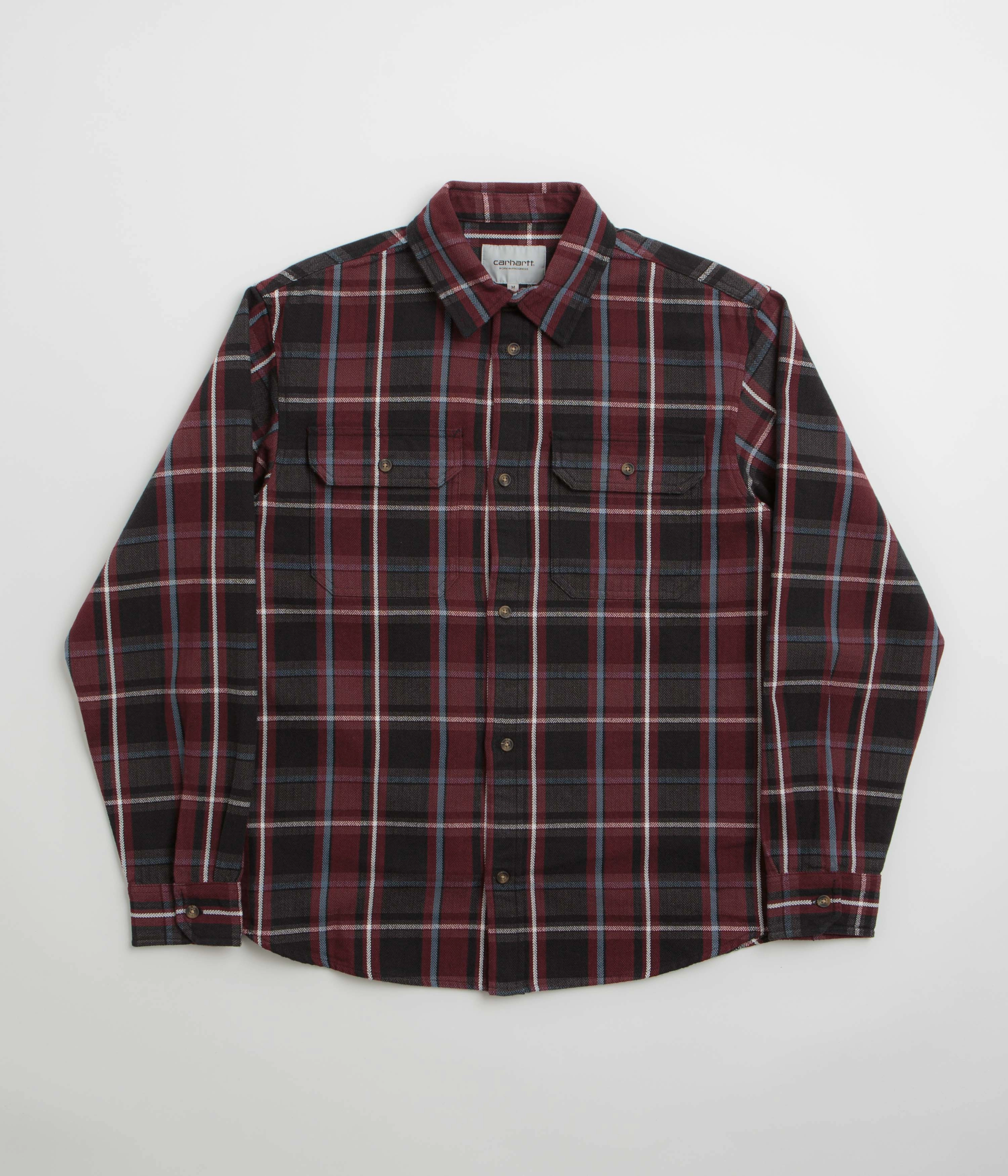 Carhartt Hobart Shirt - Hobart Check / Black Durable Quality