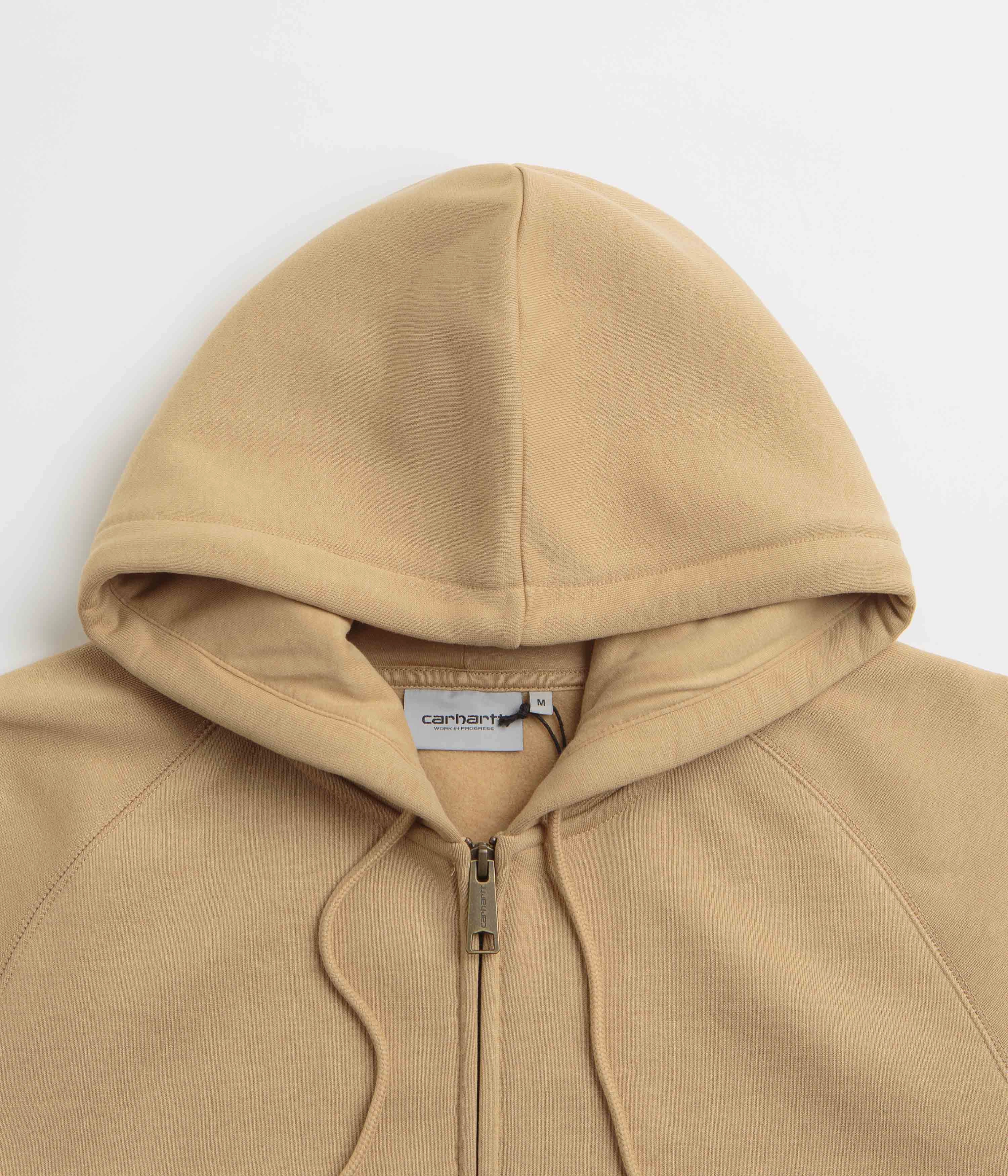 Carhartt Hooded Chase Jacket - Dusty Hamilton Brown / Gold State suitable for work commutes