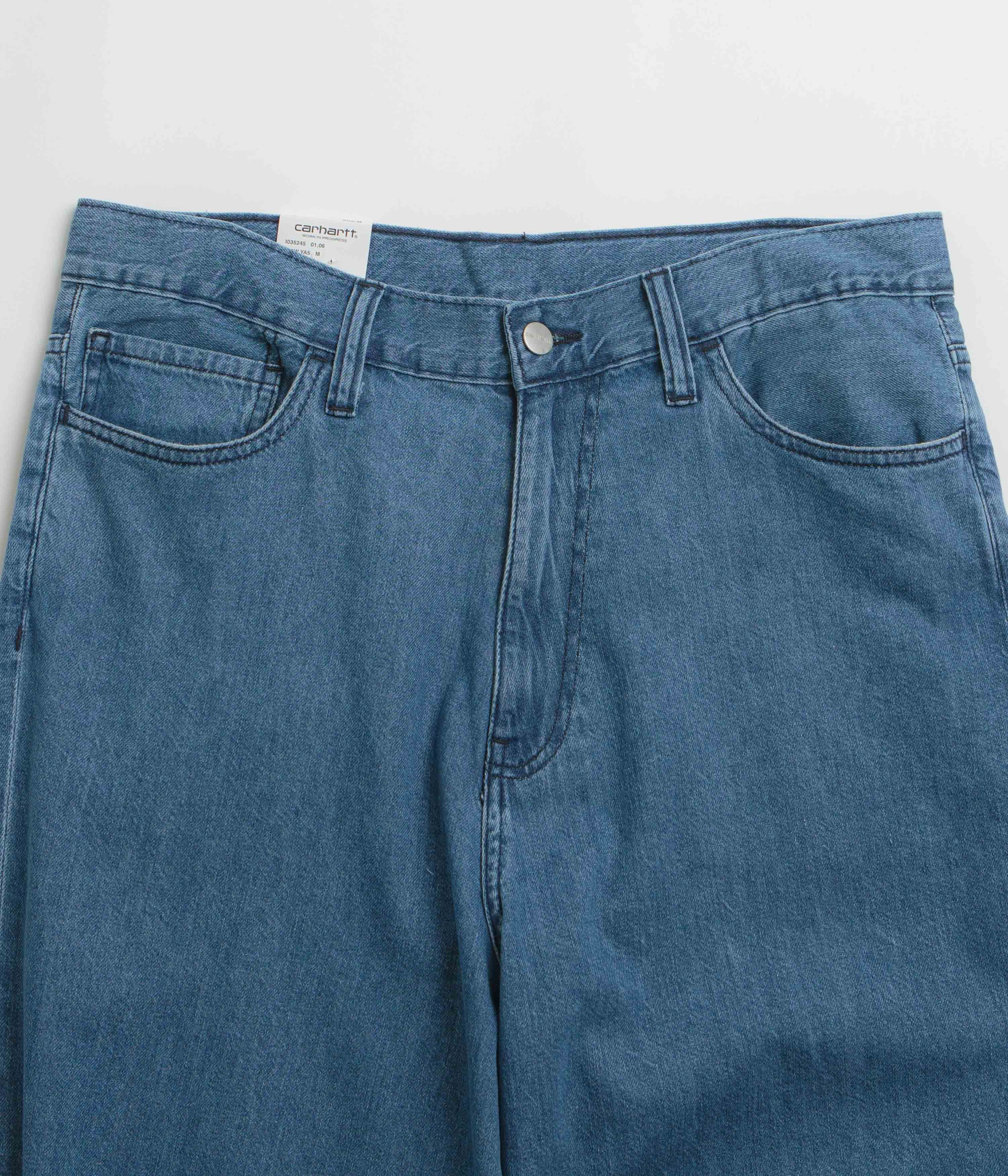 Durable Triple Stitched Seams Carhartt Lucas Pants - Blue Stone Washed