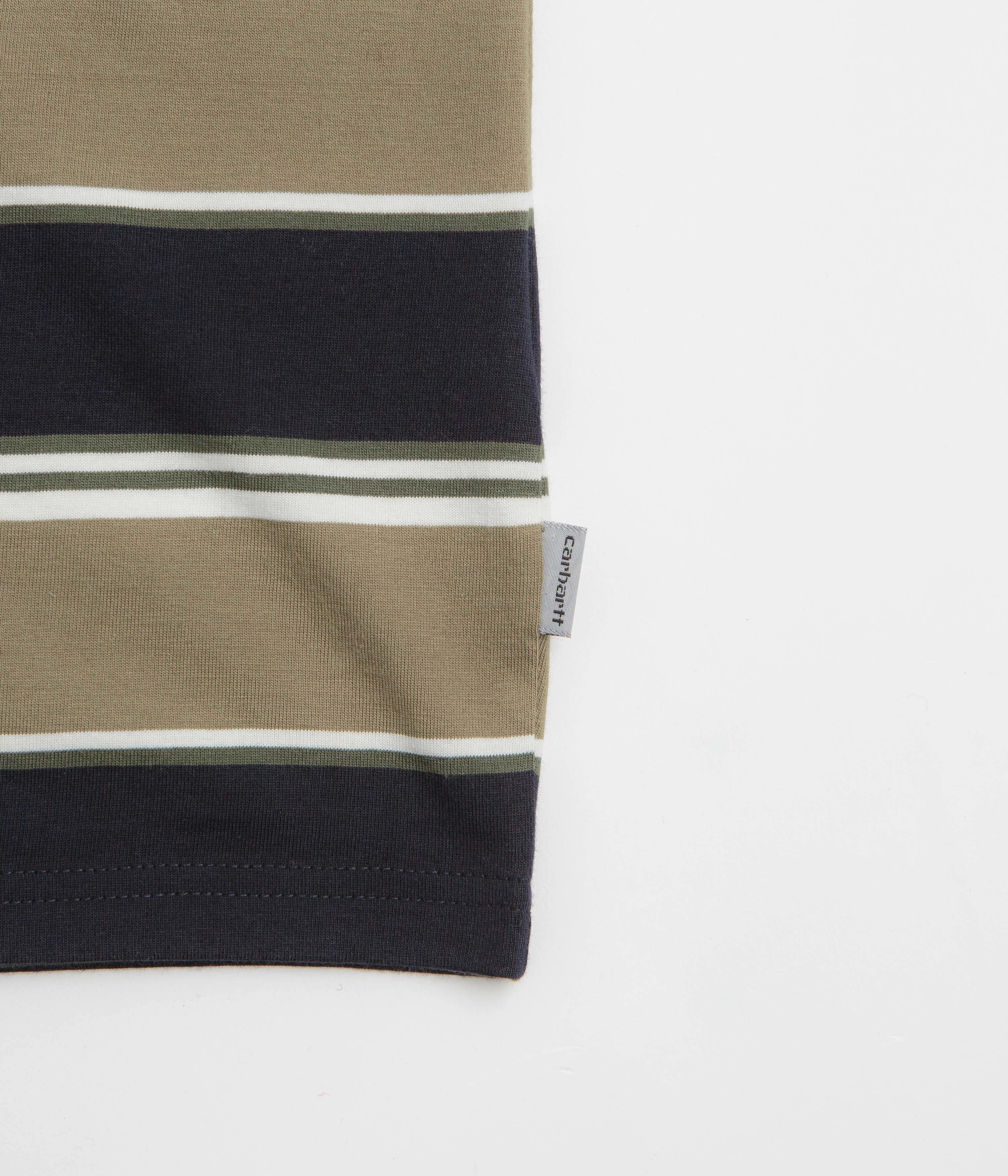 Daily Style Carhartt Malone T-Shirt - Malone Stripe / Brass