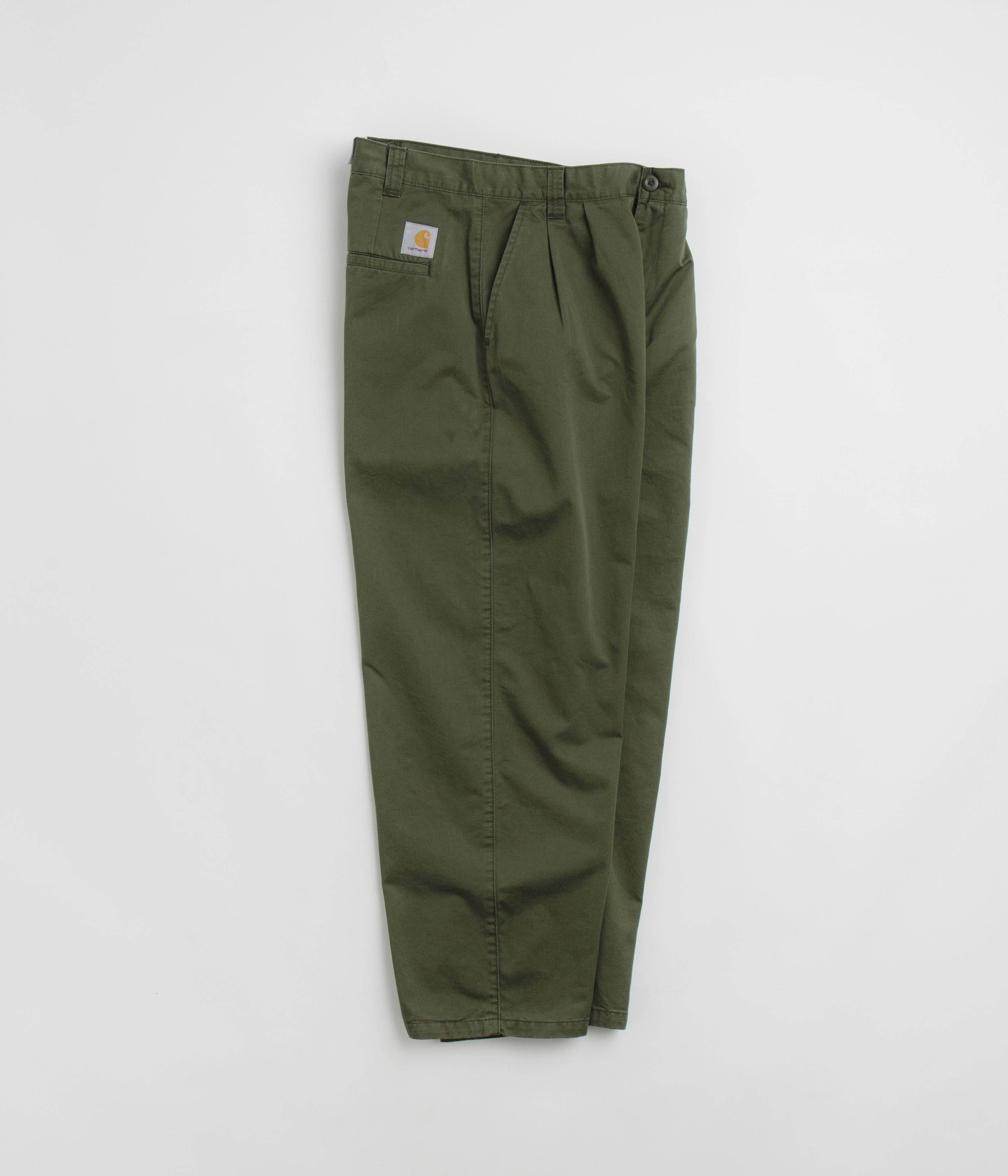 ReinforcedHemline Carhartt Merrick Pants - Stone Washed Office Green
