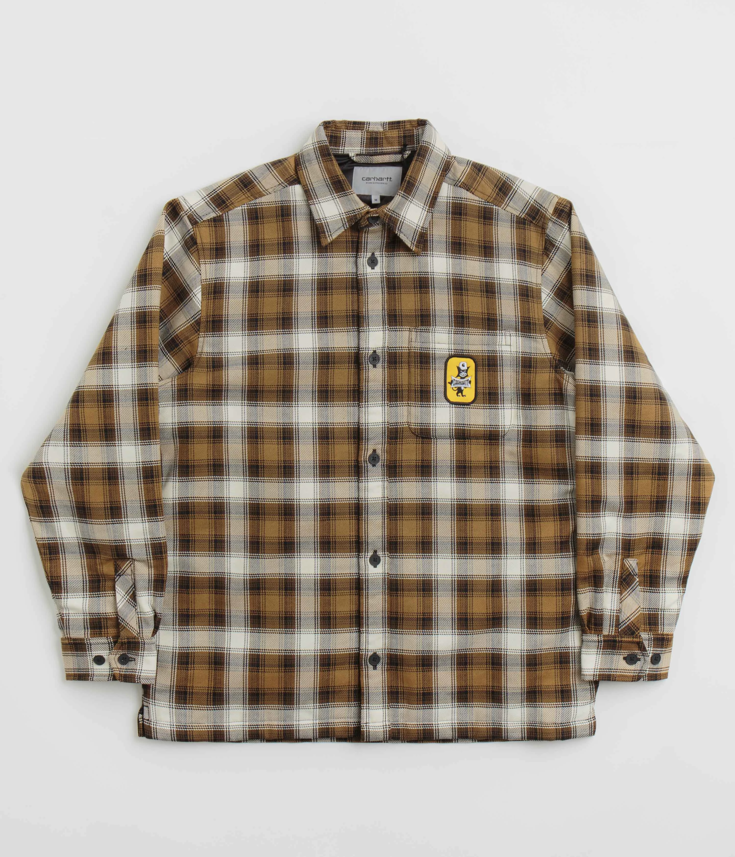 Carhartt Monahan Shirt Jacket - Monahan Check / Hamilton Brown Display Puncture Resistant Material