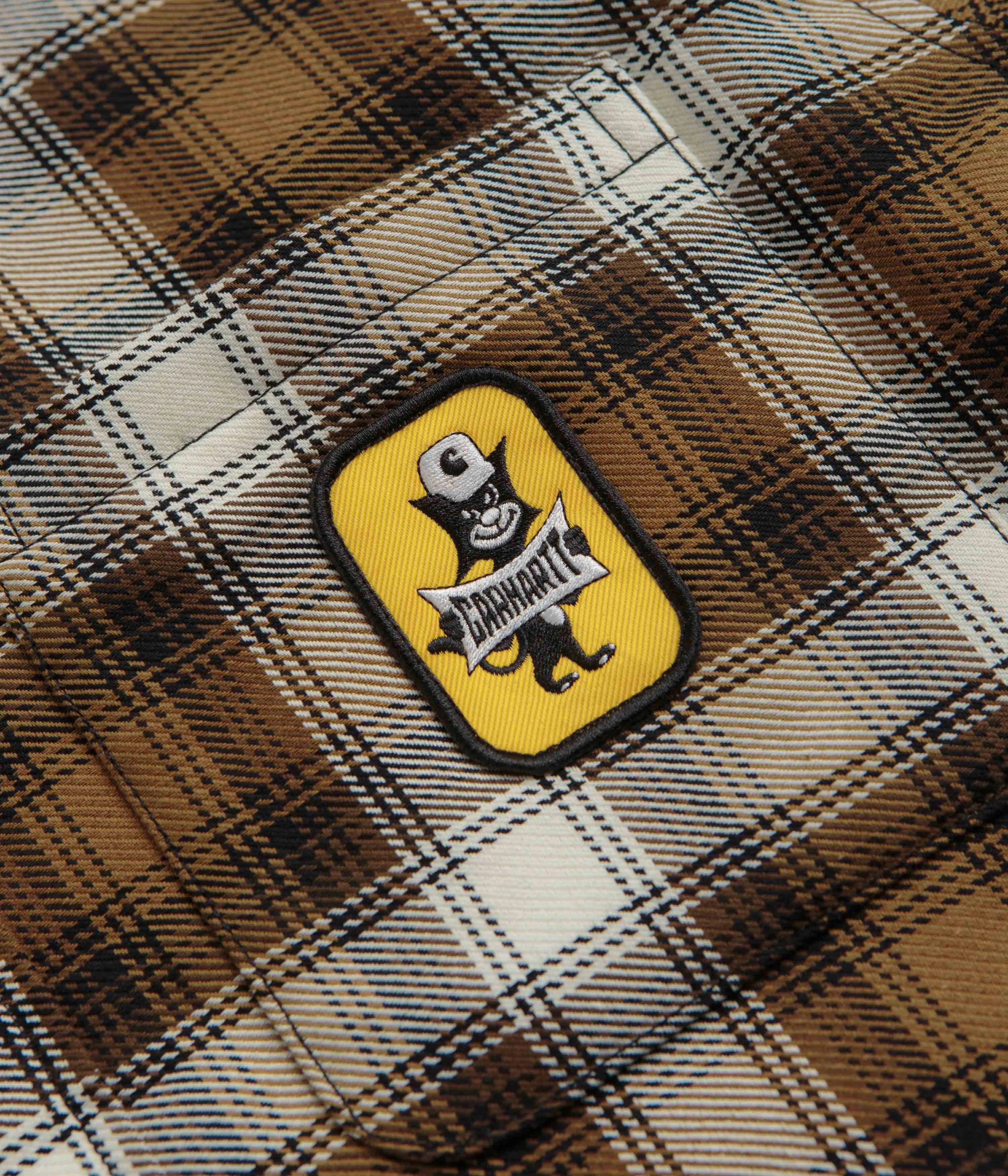 FullLengthZip Carhartt Monahan Shirt Jacket - Monahan Check / Hamilton Brown