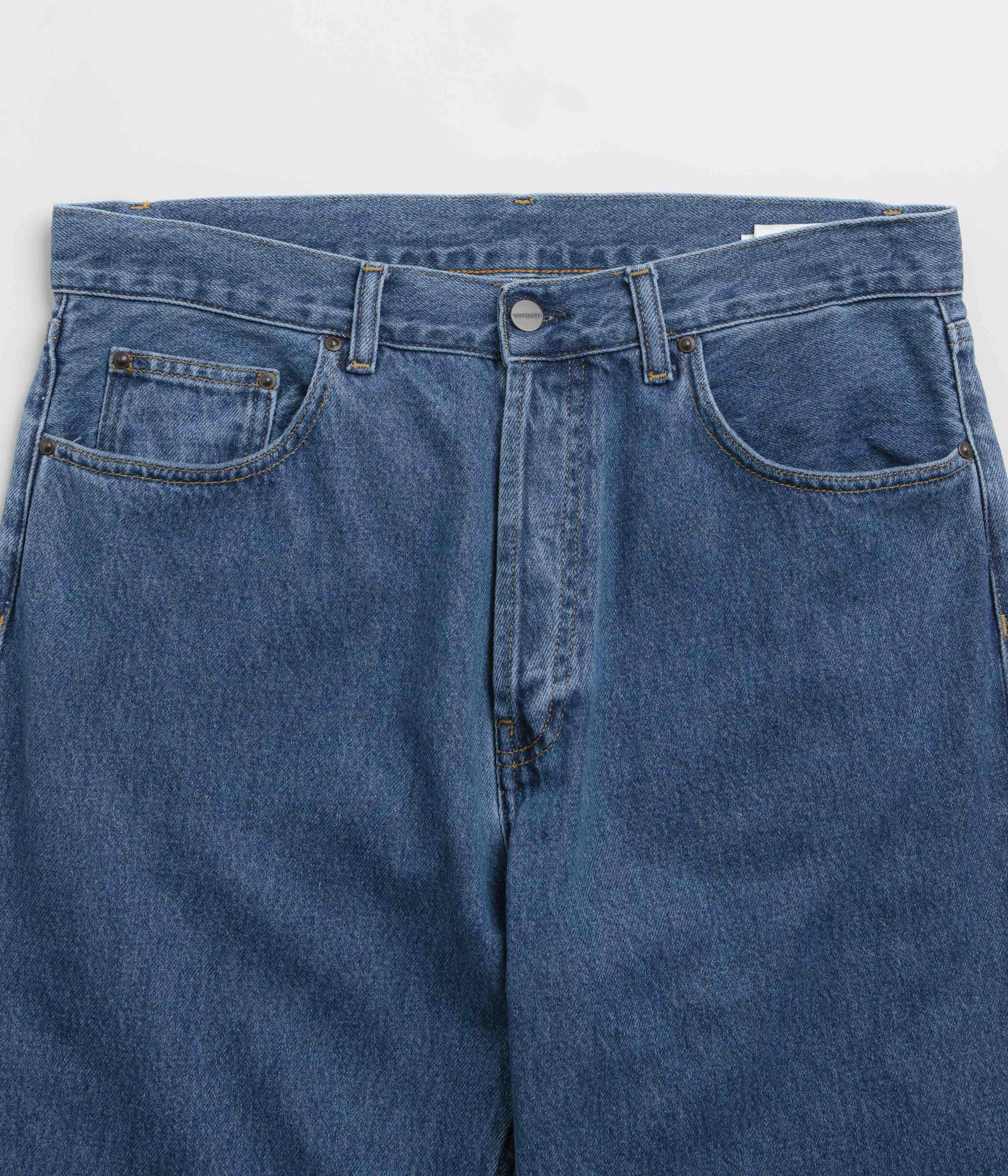 Day To Day Low Profile Zipper Carhartt Nolan Pants - Blue Heavy Stone Wash