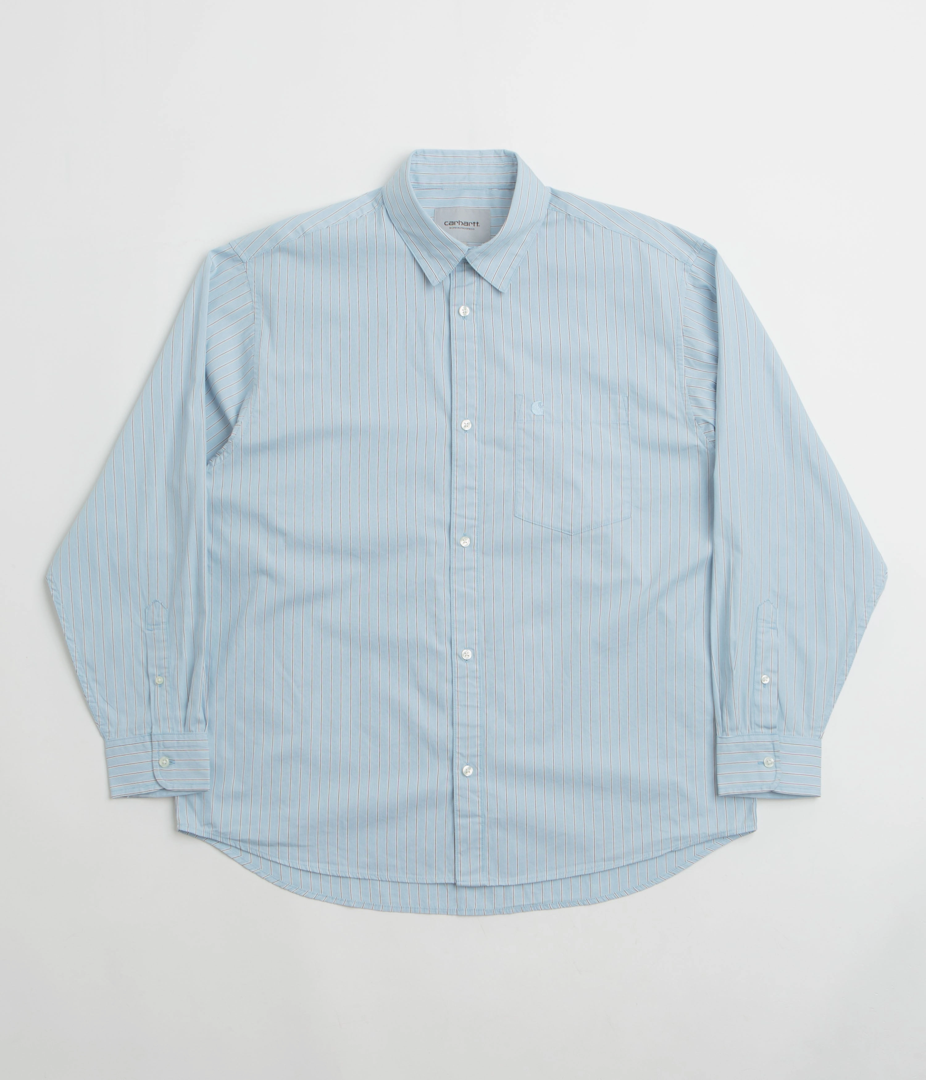 Moisture Wicking Layer Carhartt Notus Shirt - Bova Stripe / Bluebird