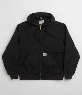 Carhartt OG Active Jacket - Black Stone Canvas Interchangeable Collar System rainy - day gear