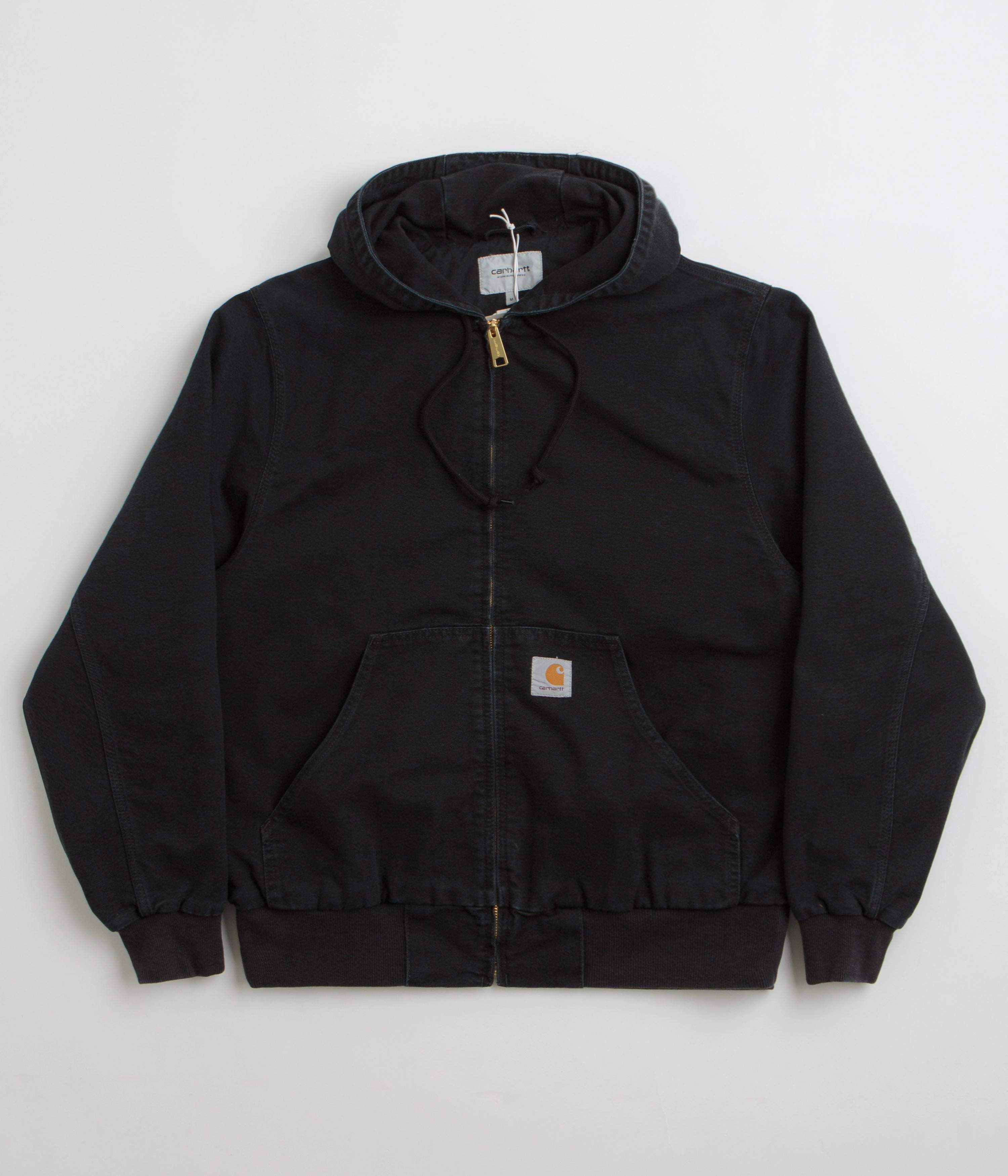 Carhartt OG Active Jacket - Black Stone Canvas Interchangeable Collar System rainy - day gear