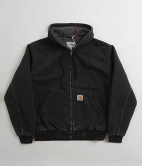 Carhartt OG Active Jacket - Black Stone Washed Comfort Fit suitable for product launches
