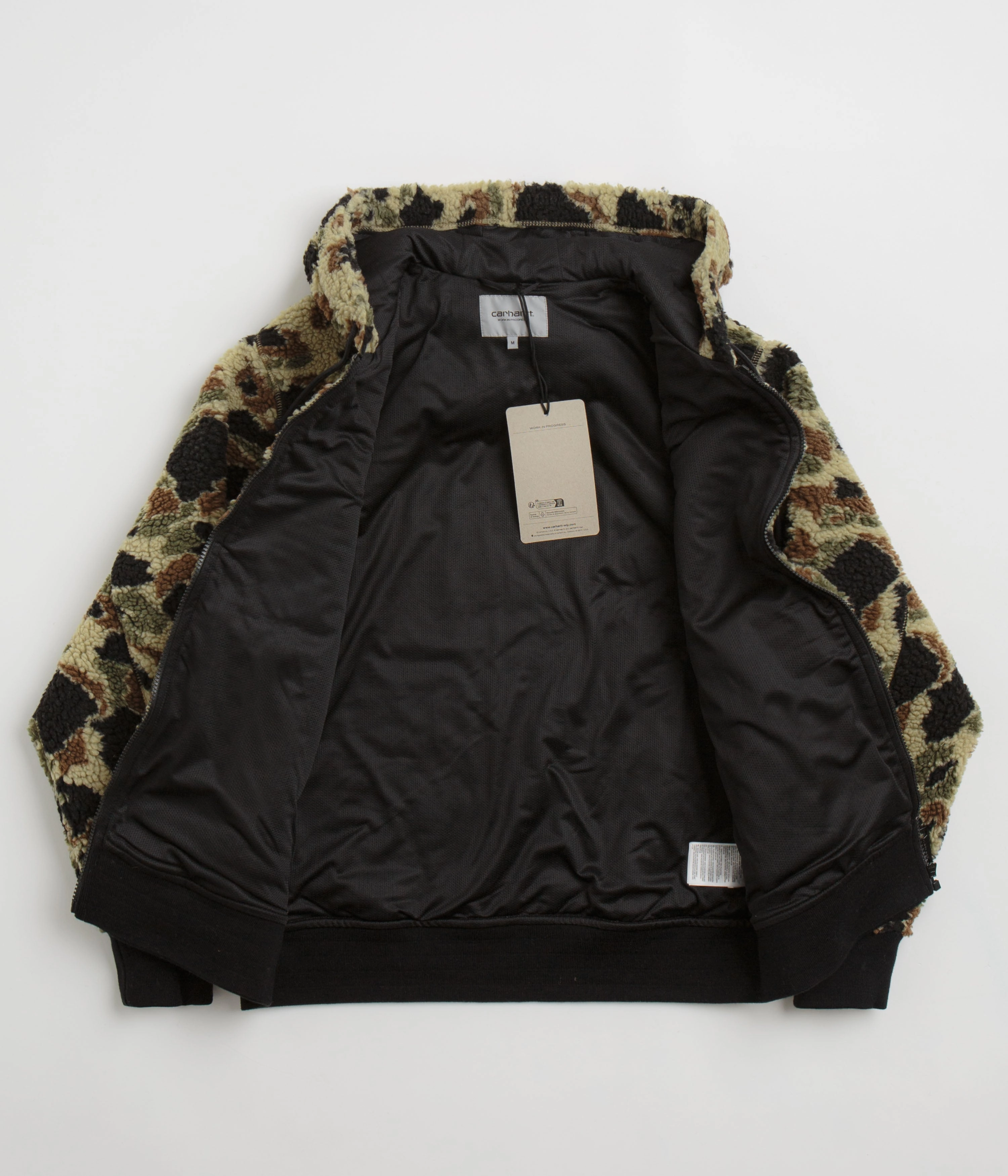 Carhartt OG Active Liner Fleece - Camo Duck Jacquard / Green Winter Outfit Gear