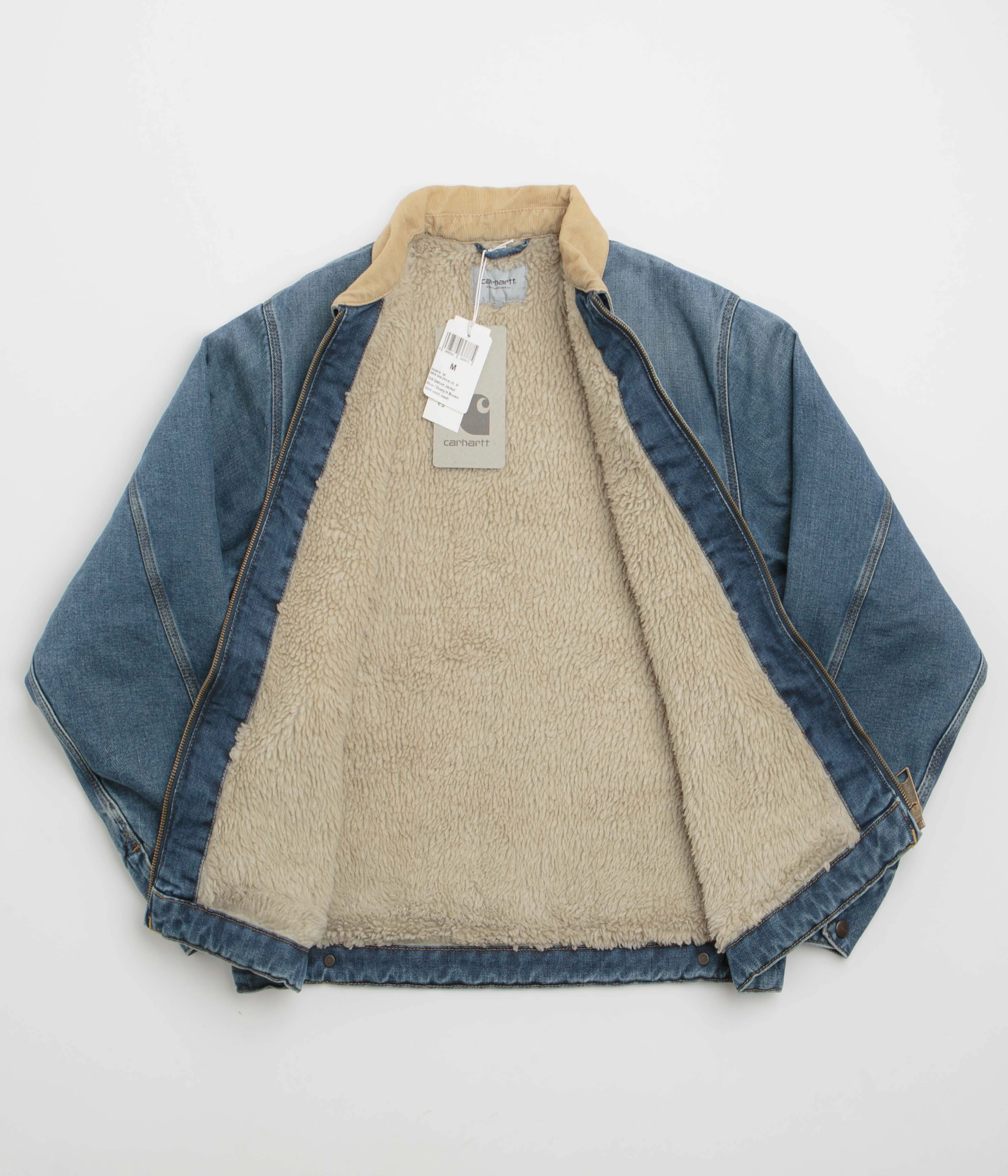 Carhartt OG Detroit Jacket - Blue / Dusty Hamilton Brown Dark Wash Market