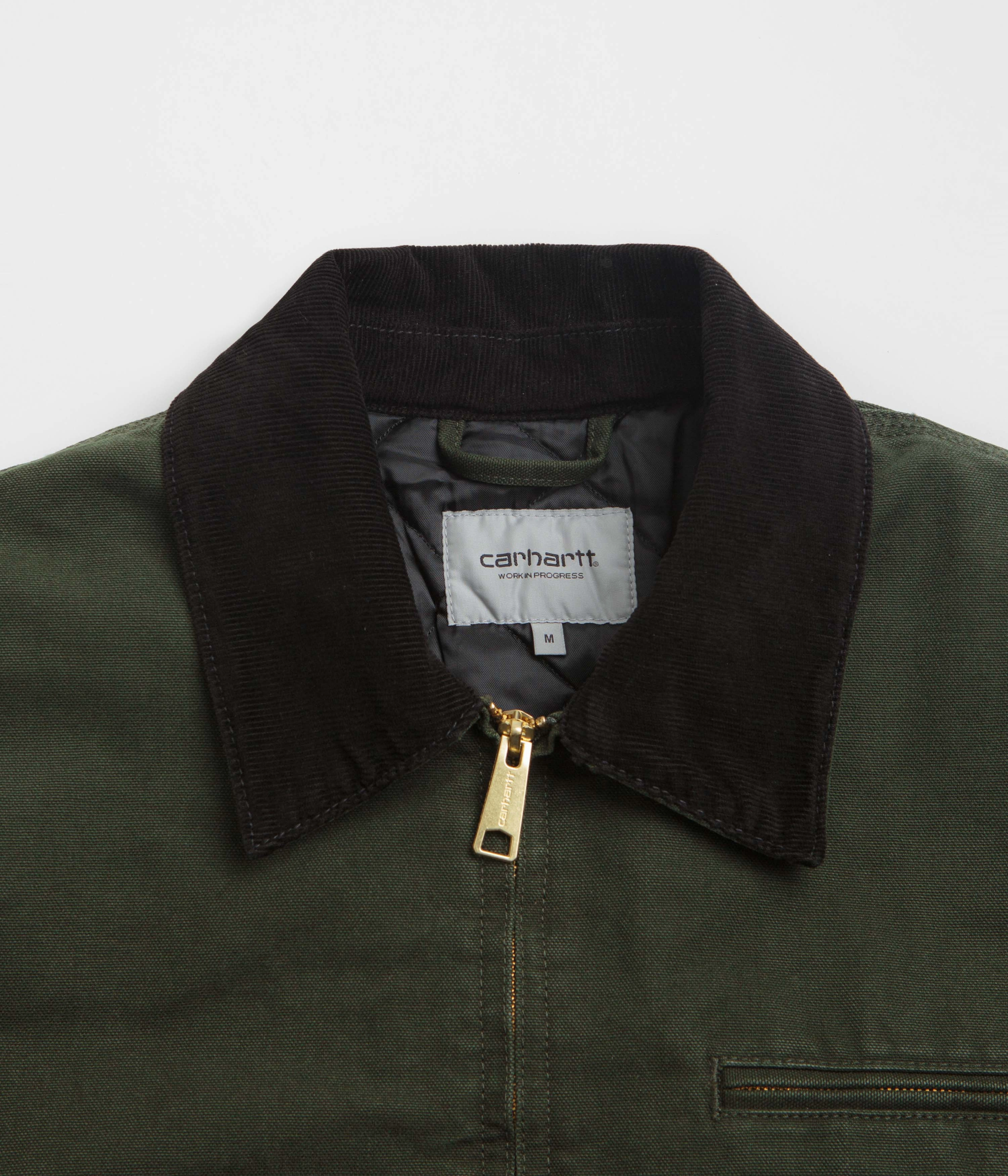 Hike Carhartt OG Detroit Jacket - Olive / Black Stone Canvas