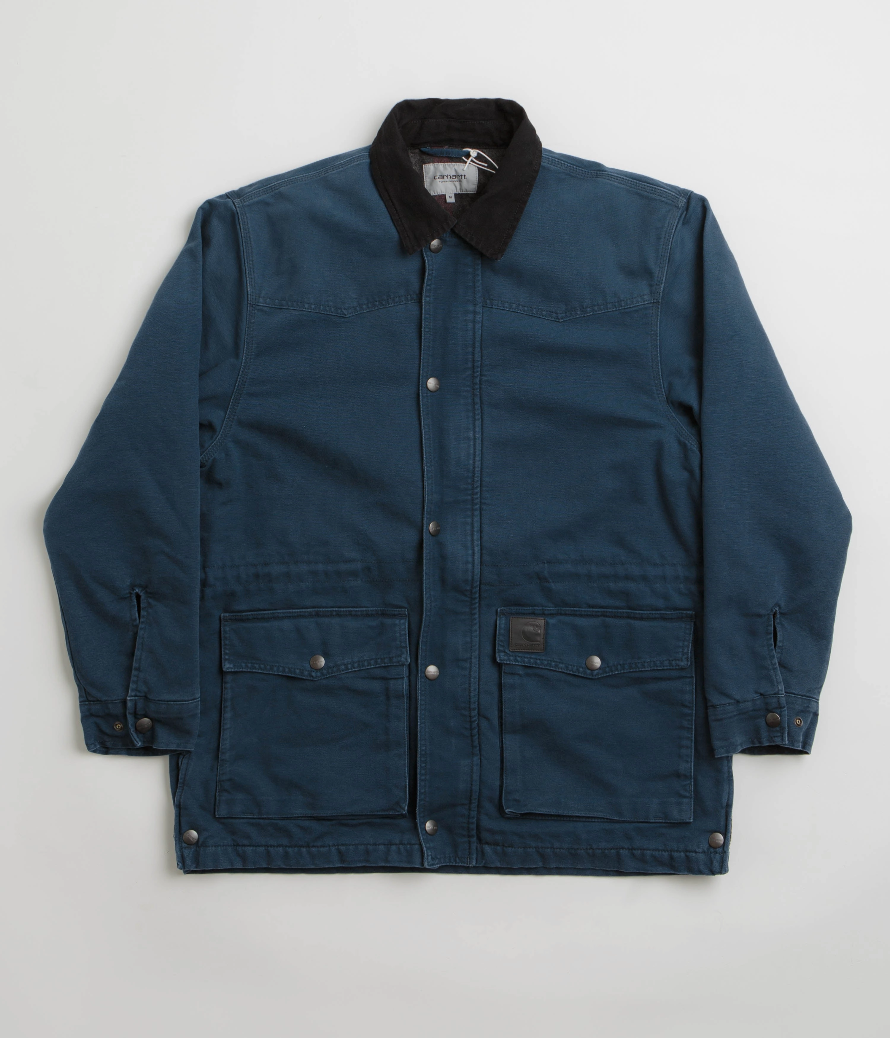 Temperature Regulating Fabric Carhartt OG Santa Fe Coat - Deep Lagoon / Black Stone