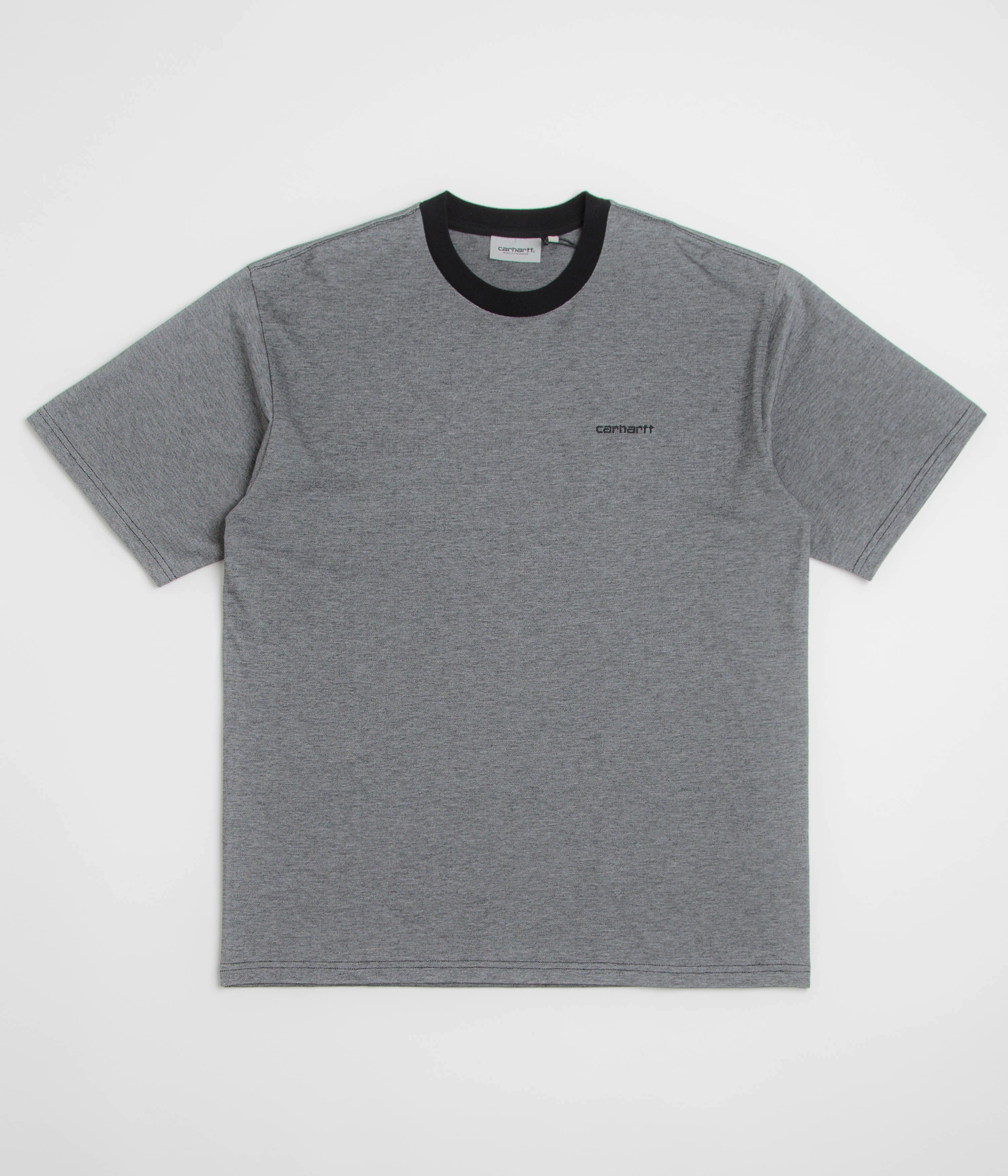 Carhartt Pique T-Shirt - Black / White / Black Breathable Wearable