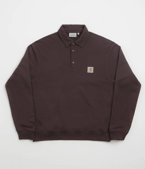 Carhartt Polo Sweatshirt - Palisander product poplin smoothness