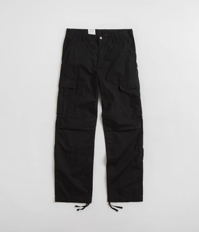 Carhartt Regular Cargo Pants - Black Quick Release Closure Sleek Design