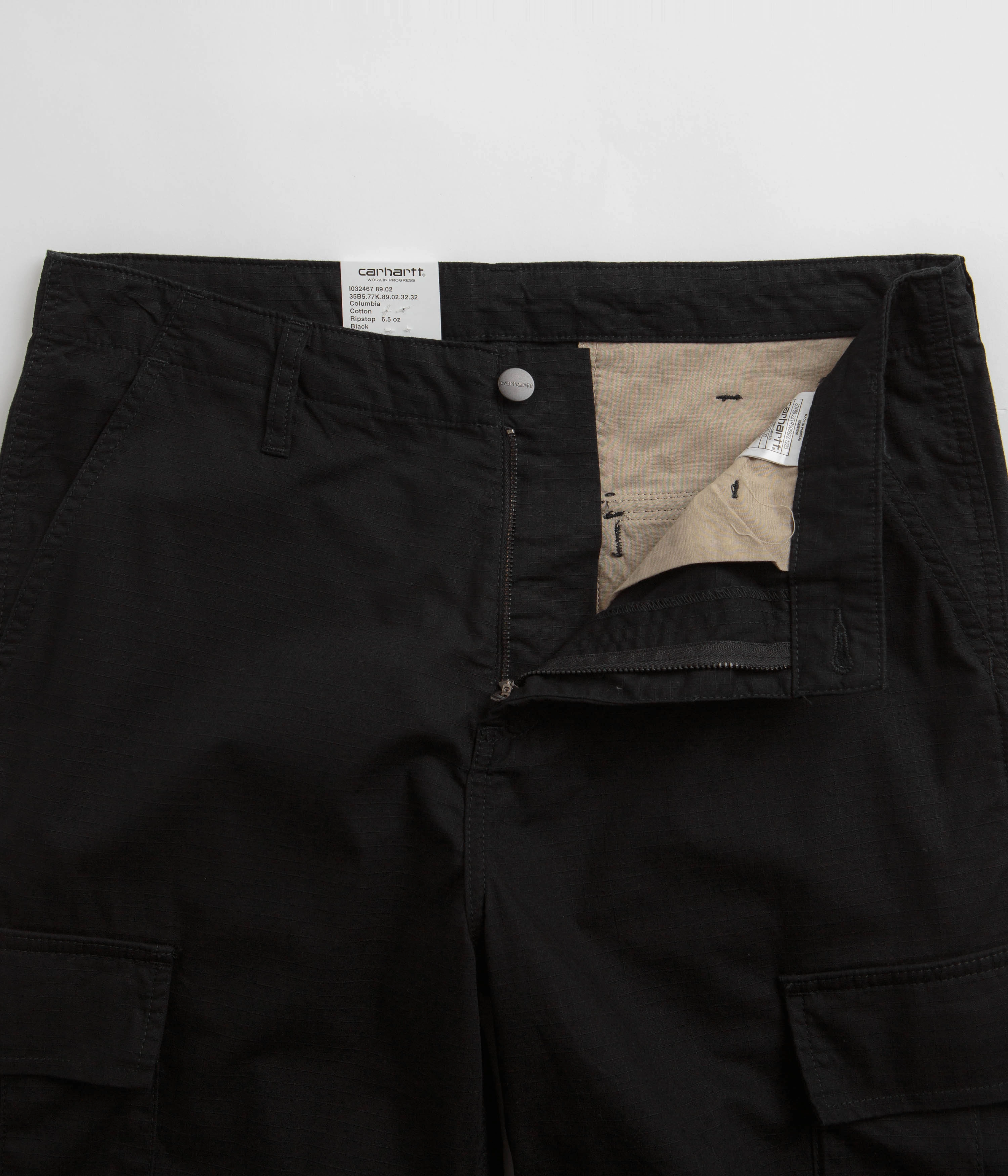 Casual Chic Carhartt Regular Cargo Pants - Black