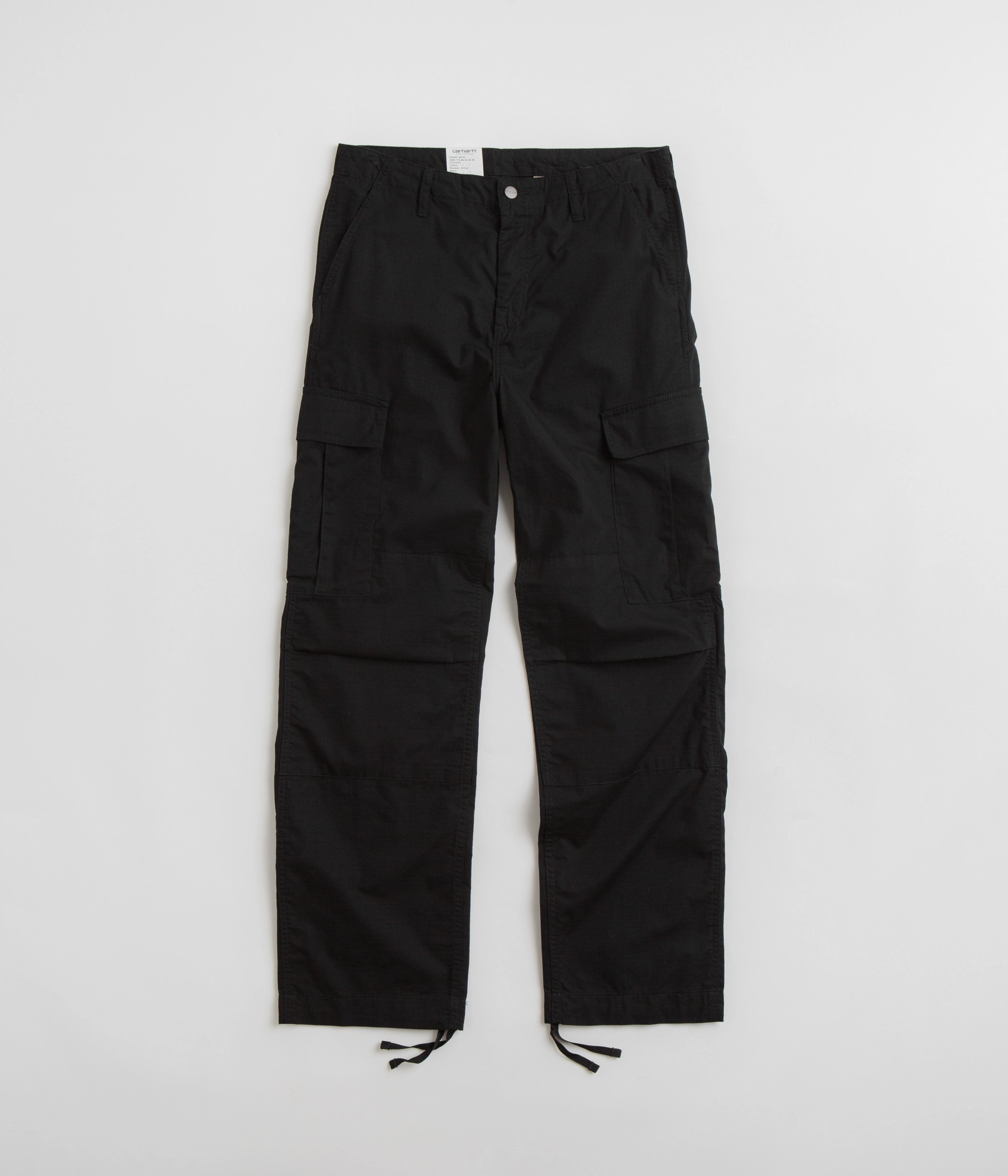Carhartt Regular Cargo Pants - Black Quick Release Closure Sleek Design