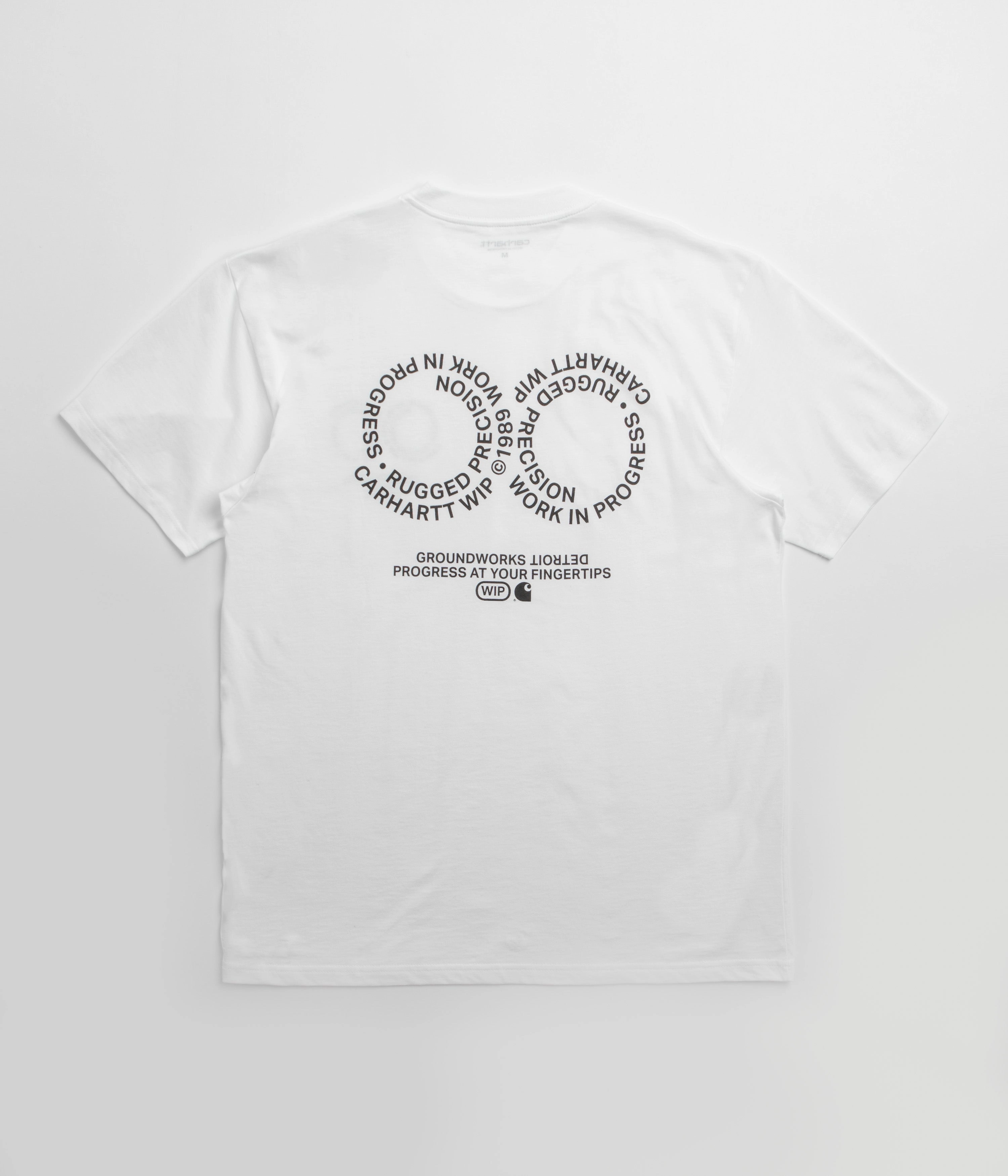 Carhartt Rotation T-Shirt - White / Black Textured Surface