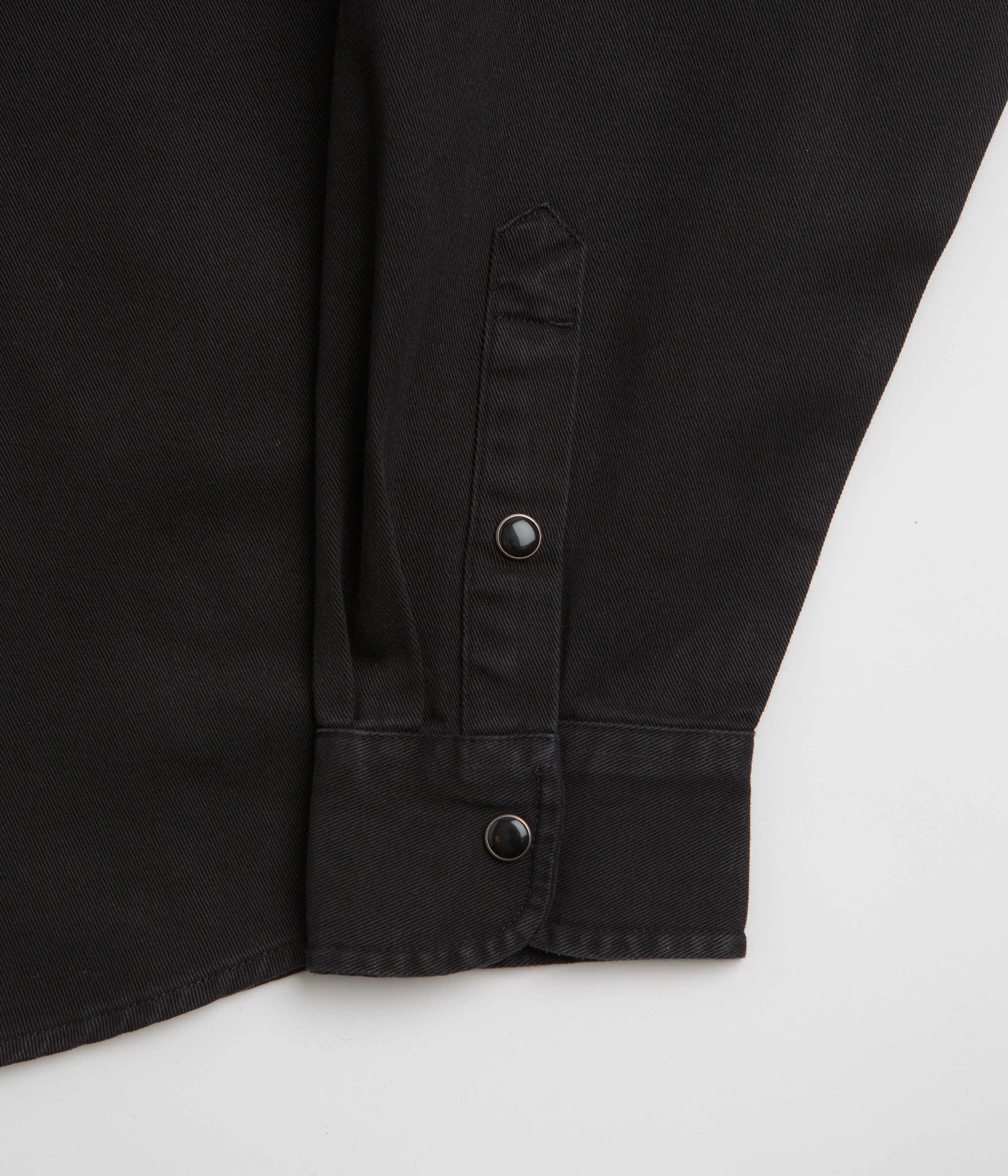 Carhartt Santa Fe Shirt - Black Ethical production Reinforced Elbow Patches