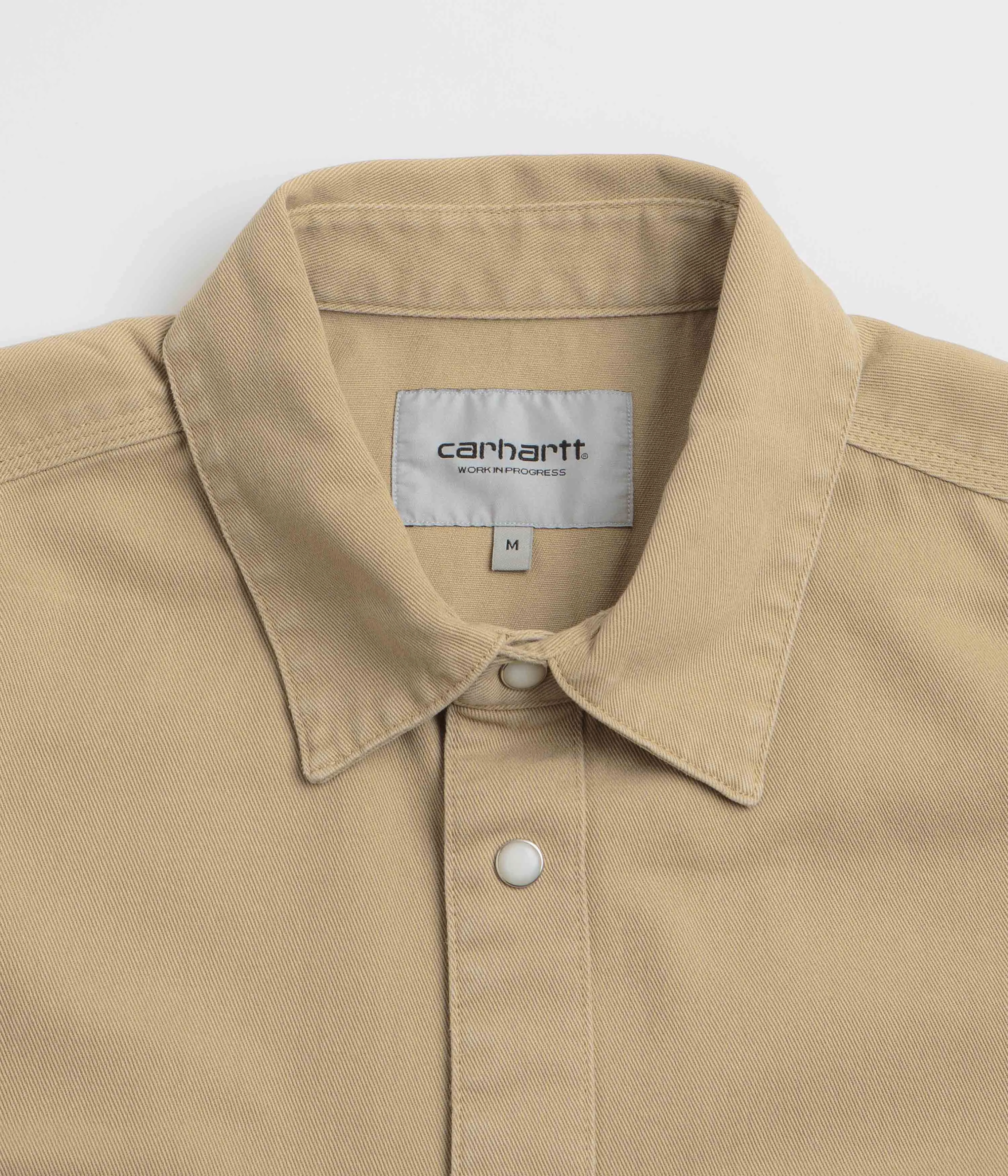 Carhartt Santa Fe Shirt - Dusty Hamilton Brown Sleeveless Cut Durable Buttons