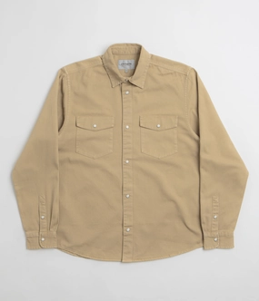 Year-Round Wear Smart Appearance Carhartt Santa Fe Shirt - Dusty Hamilton Brown