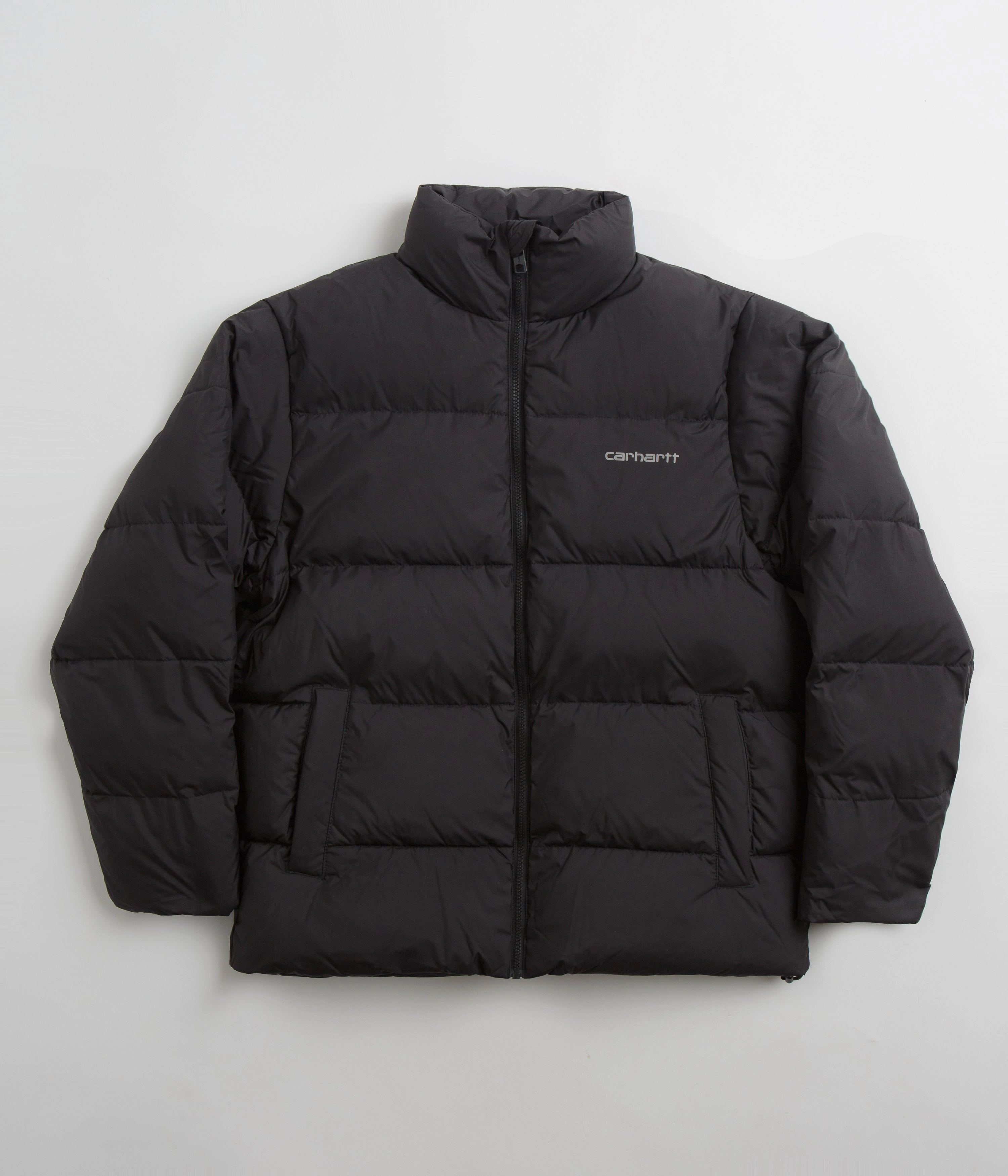 Reflective Piping floral Carhartt Springfield Jacket - Black / Blacksmith
