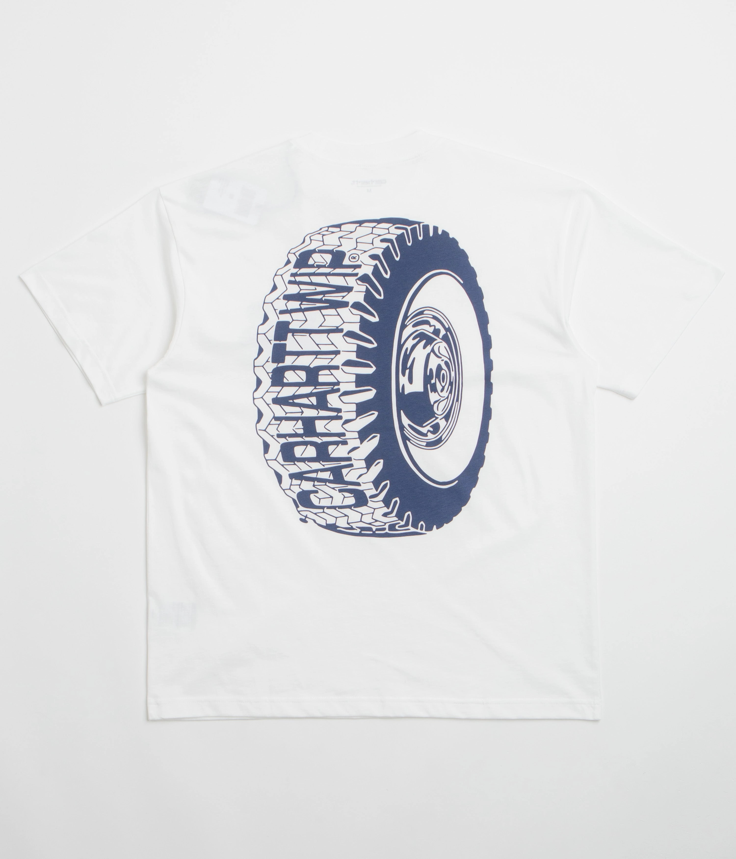 Comfy and Soft Simple Comfort Wear Carhartt Tire T-Shirt - White